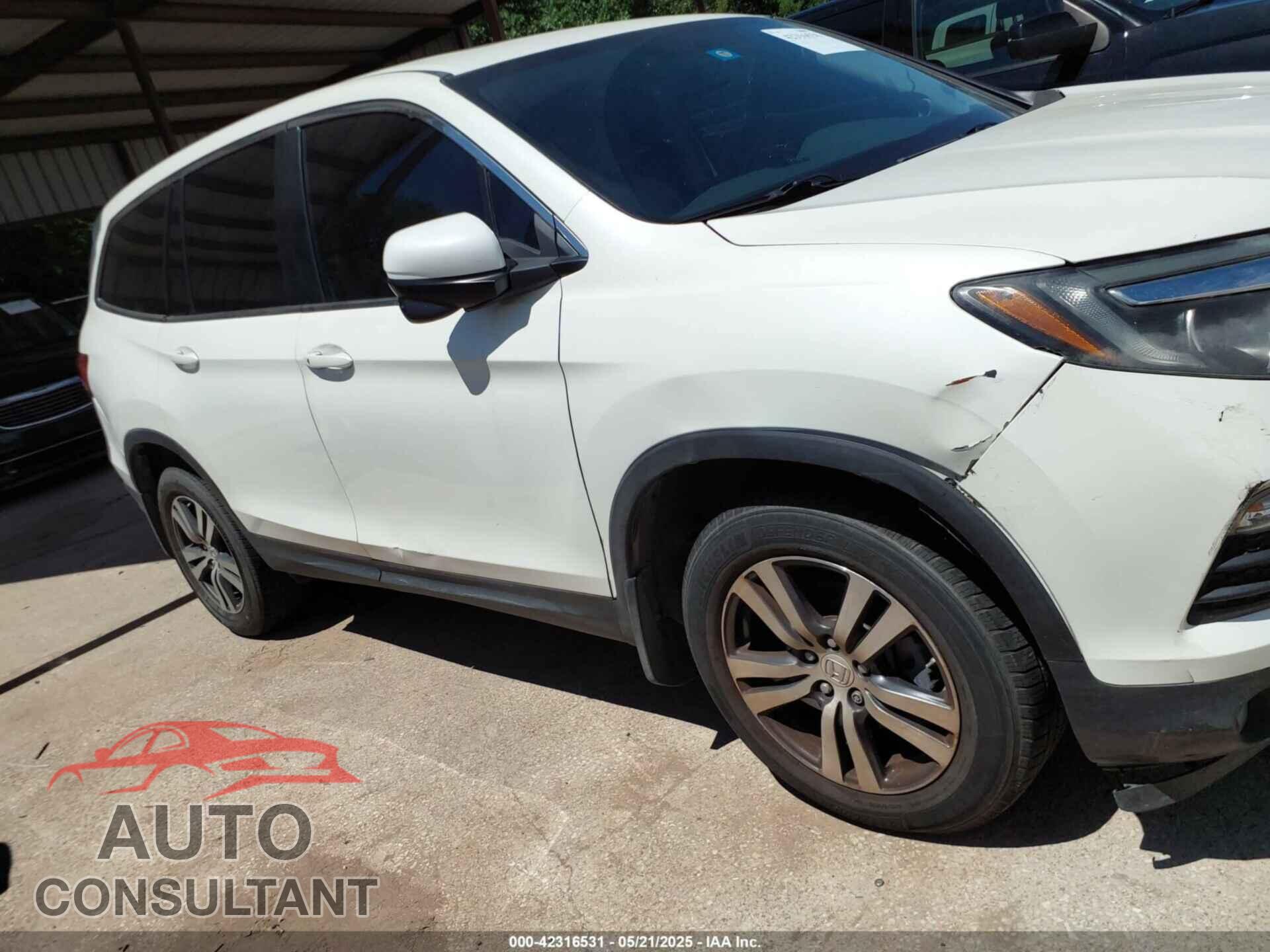 HONDA PILOT 2016 - 5FNYF5H53GB016137