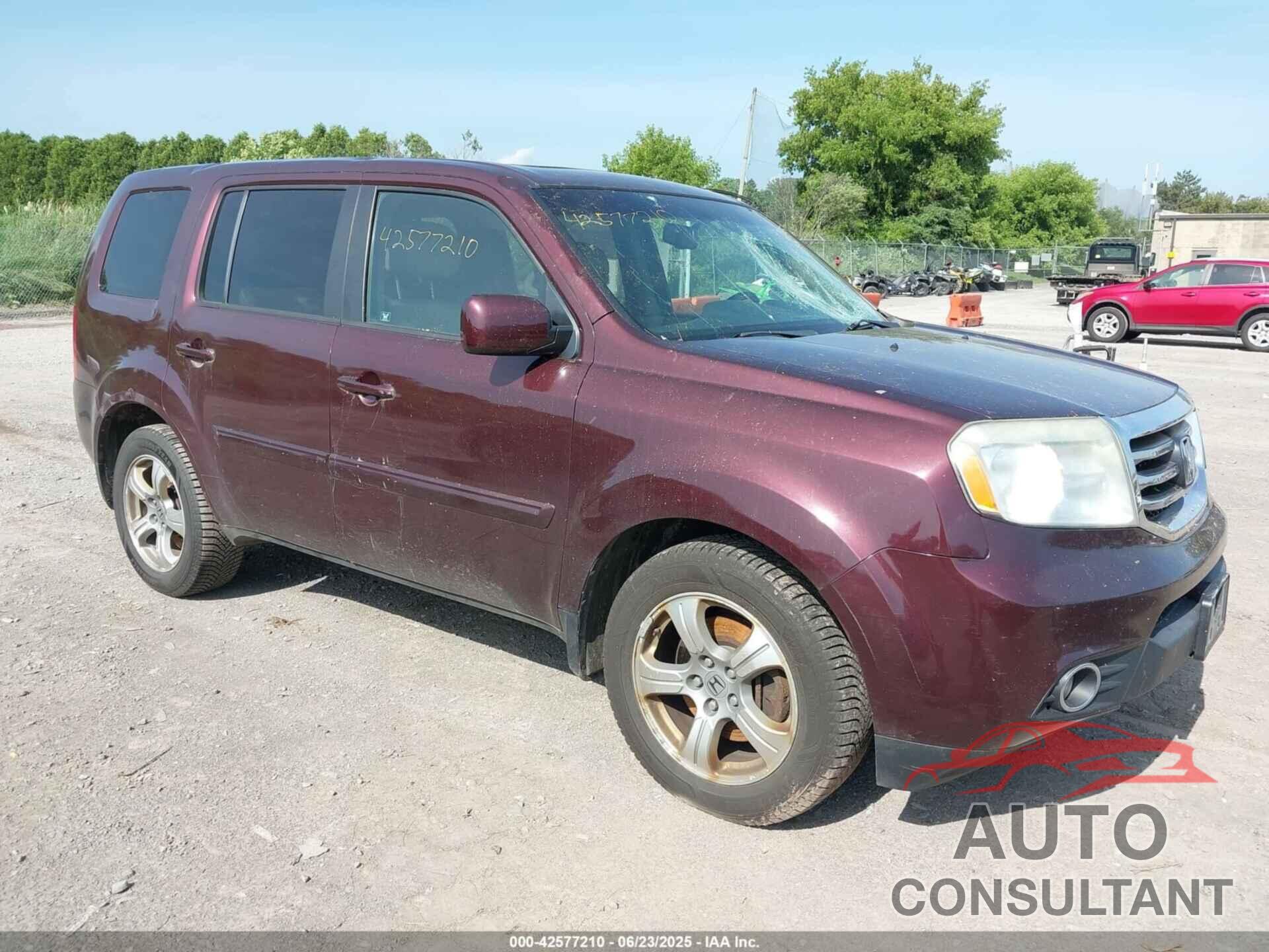 HONDA PILOT 2012 - 5FNYF4H60CB028534