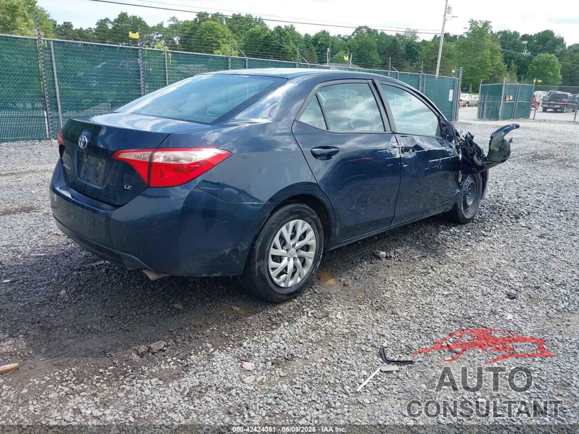 TOYOTA COROLLA 2019 - 2T1BURHE2KC134275