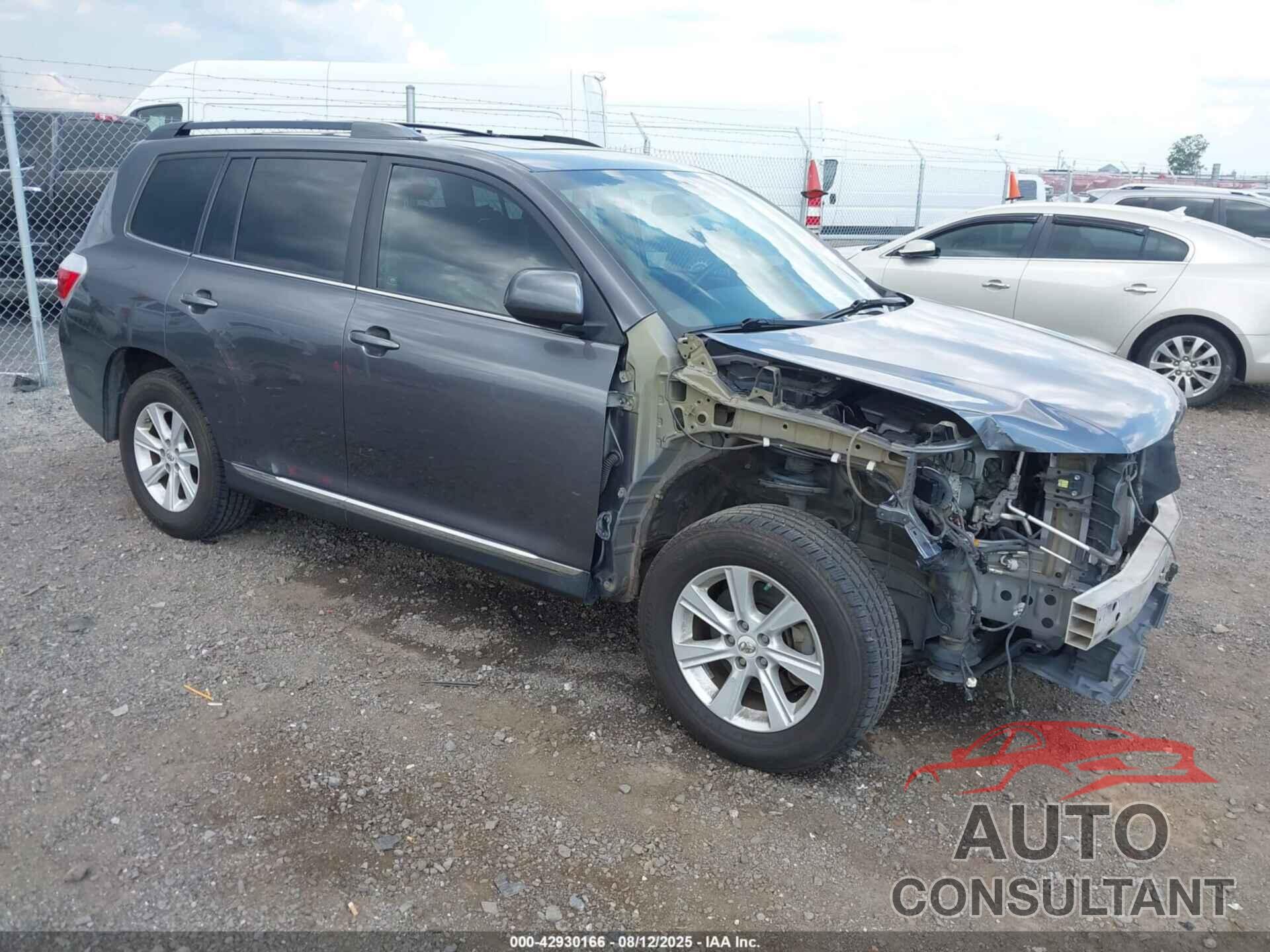 TOYOTA HIGHLANDER 2012 - 5TDZK3EH7CS082540