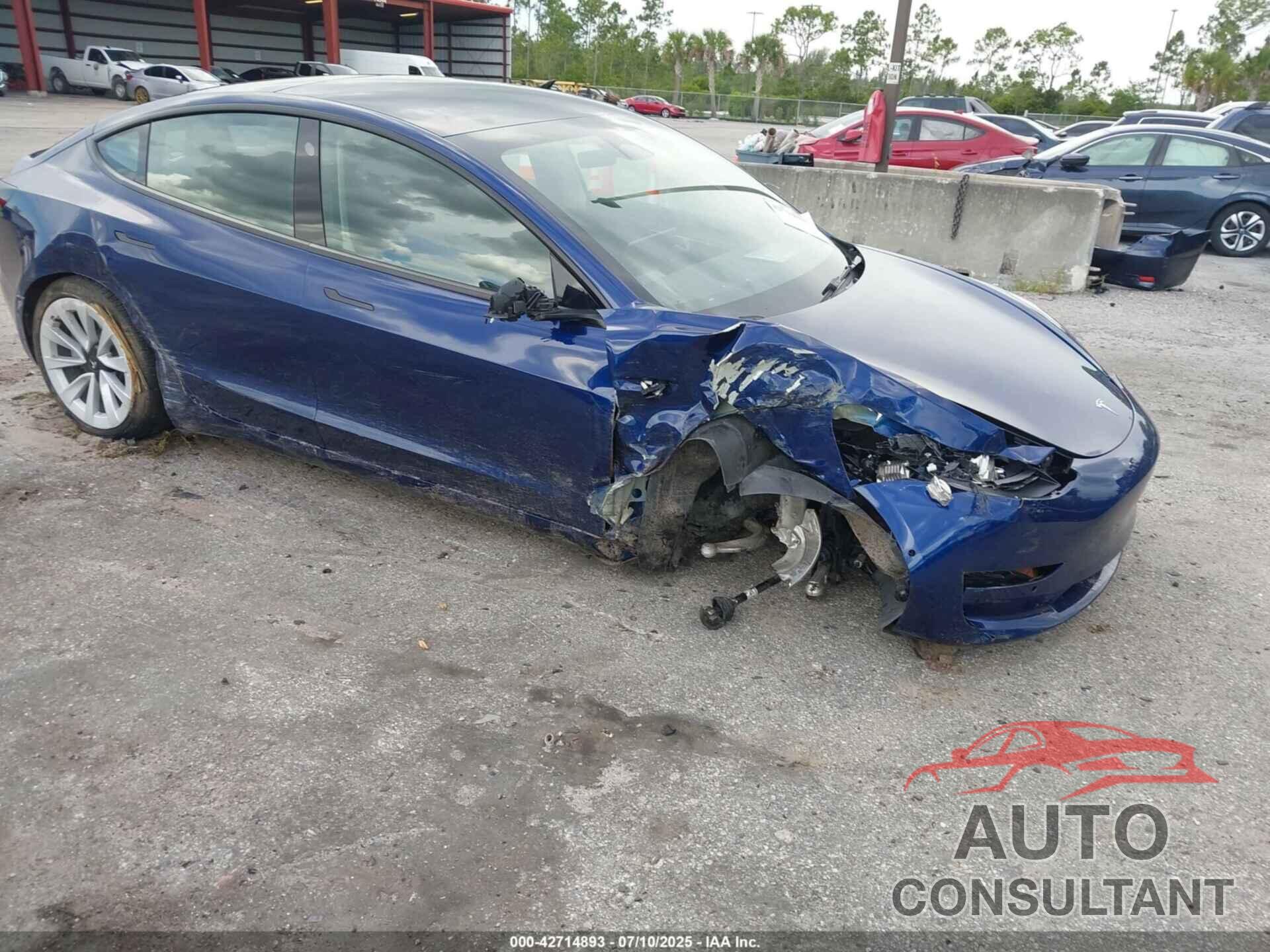 TESLA MODEL 3 2022 - 5YJ3E1EB4NF316007