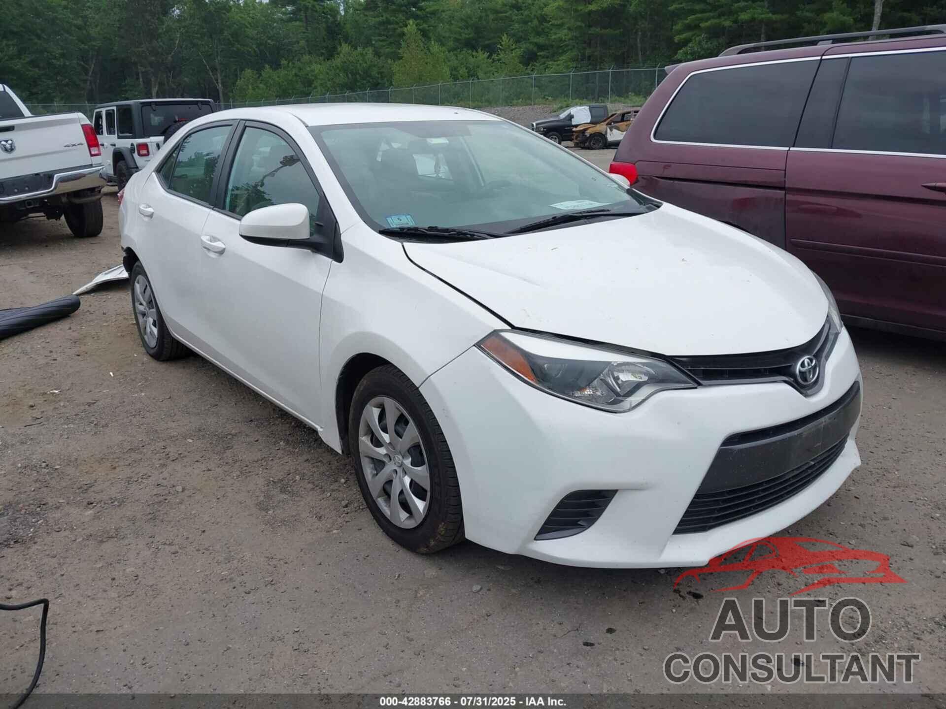 TOYOTA COROLLA 2016 - 2T1BURHE4GC557995