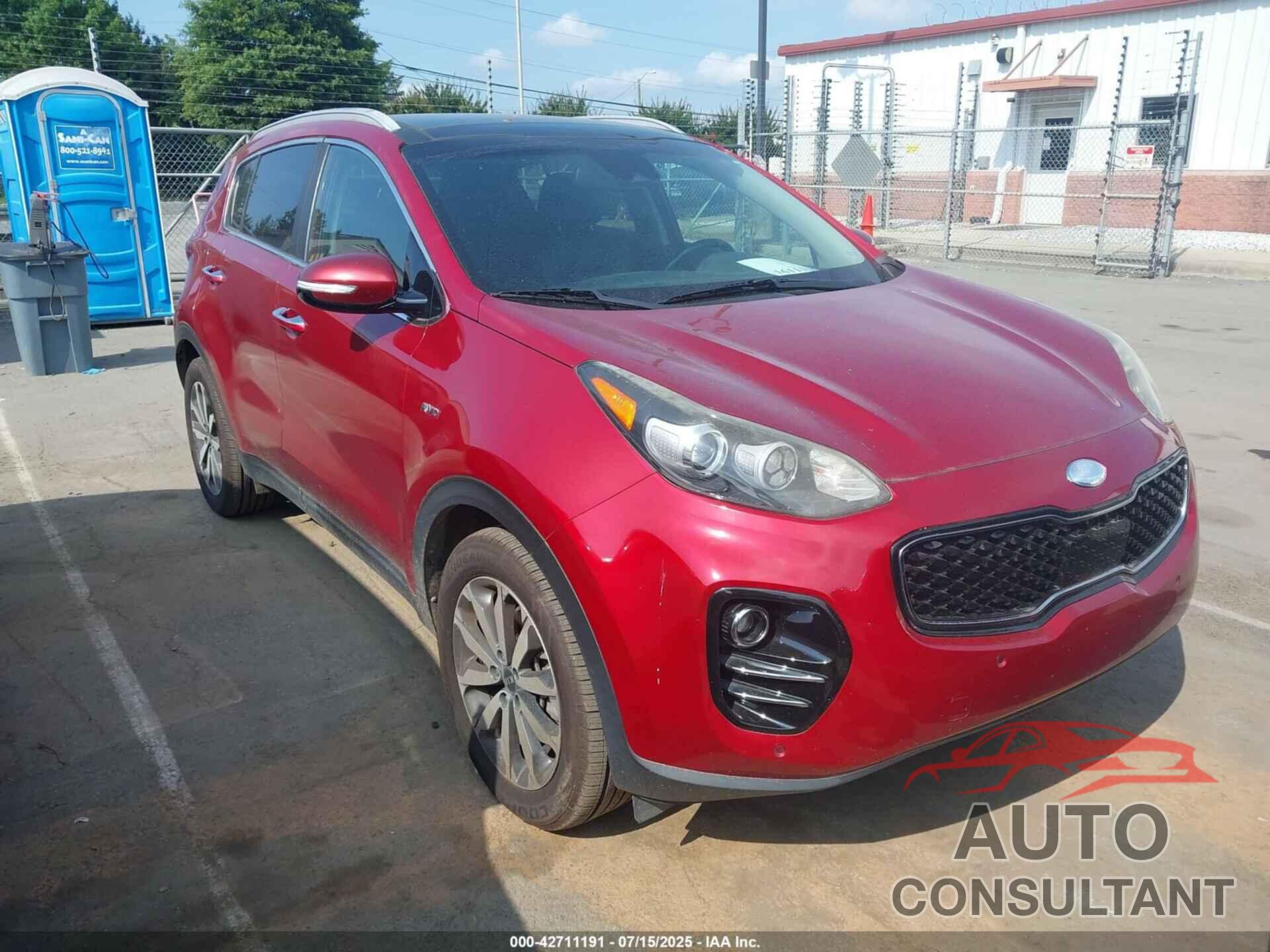 KIA SPORTAGE 2017 - KNDPNCAC4H7222473