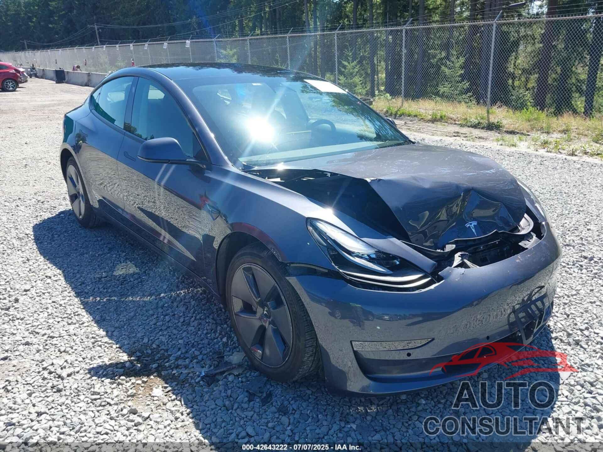 TESLA MODEL 3 2022 - 5YJ3E1EB1NF237216