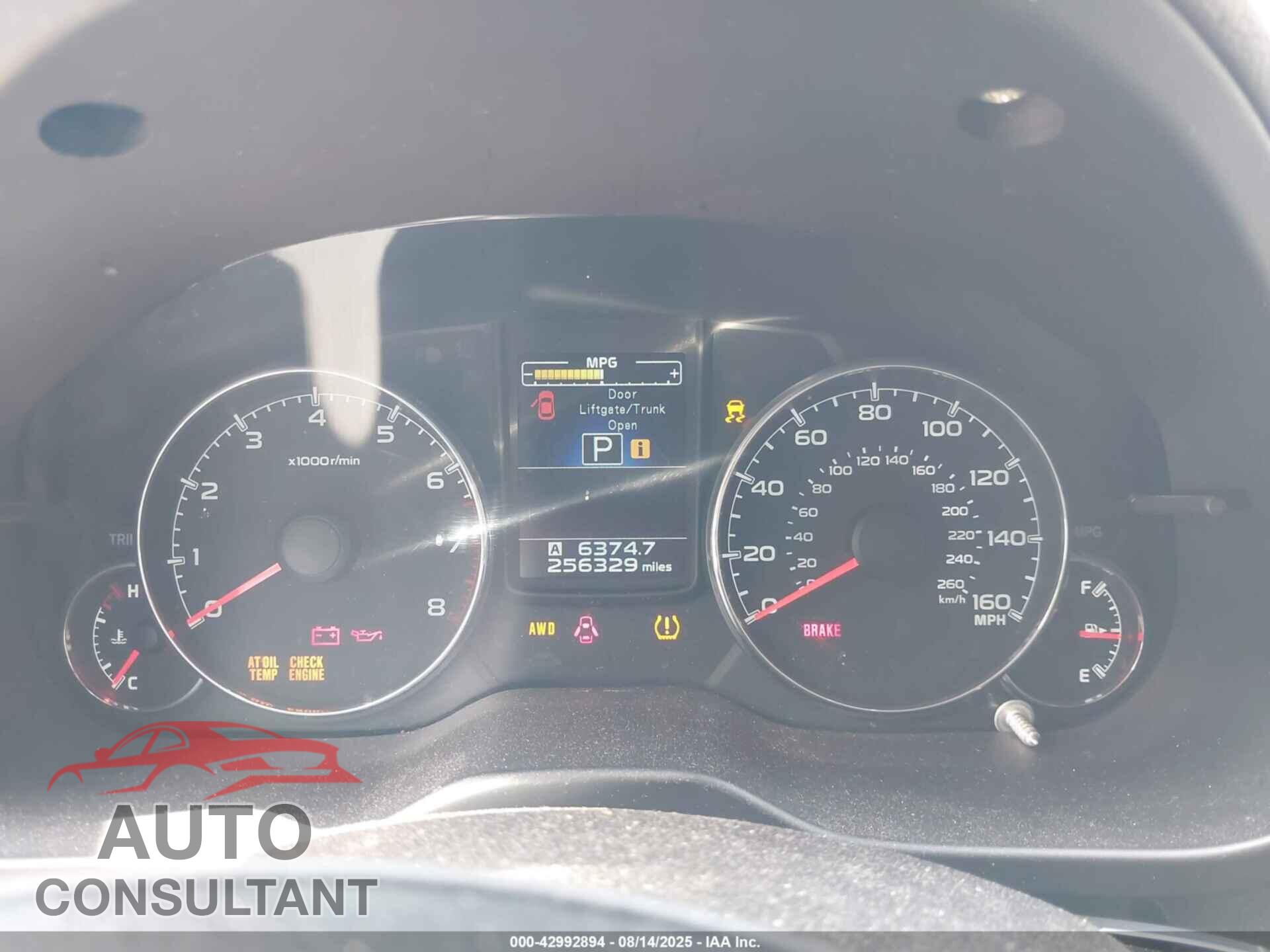 SUBARU OUTBACK 2013 - 4S4BRDLC8D2320006
