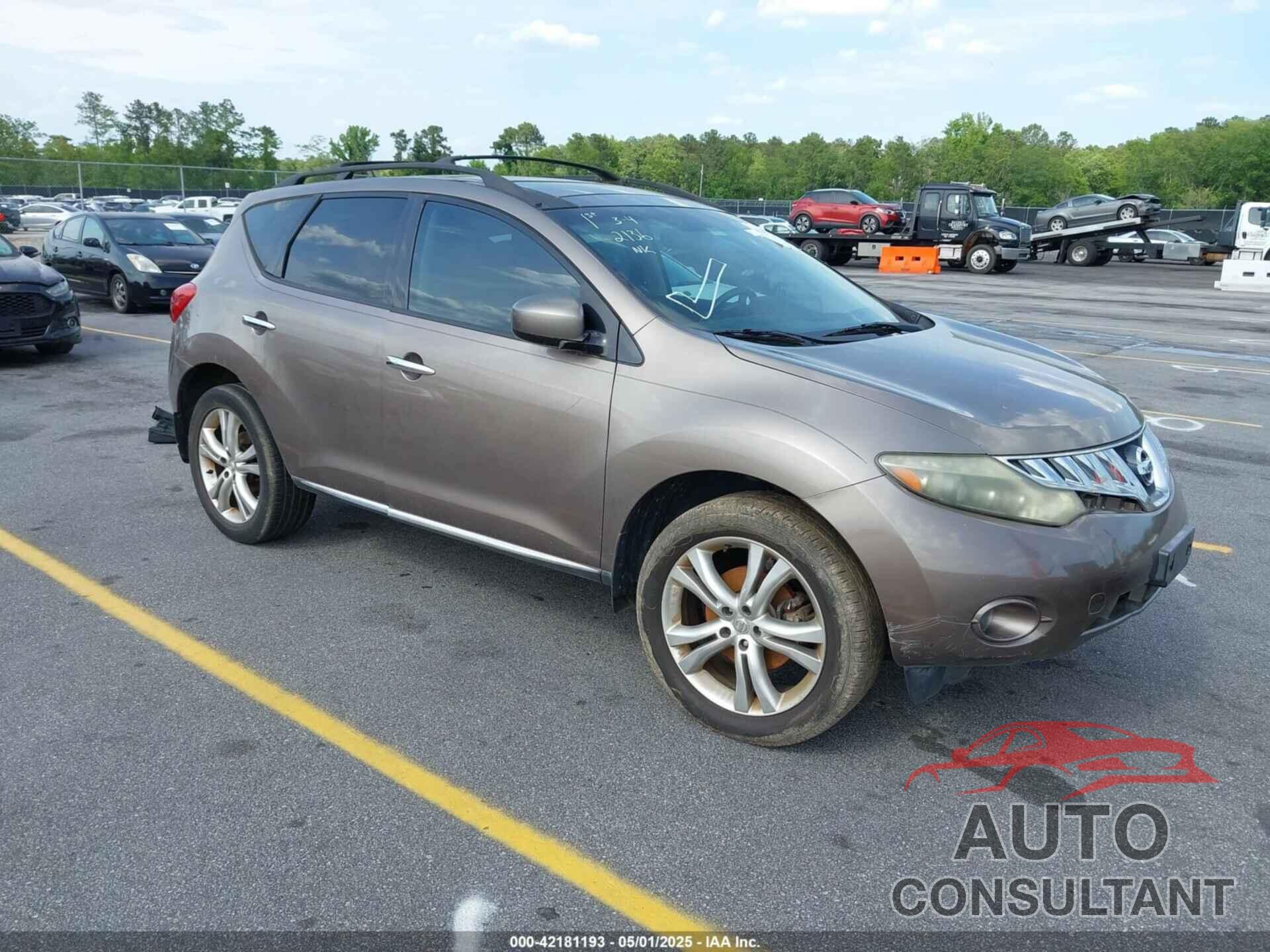 NISSAN MURANO 2009 - JN8AZ18U69W023062