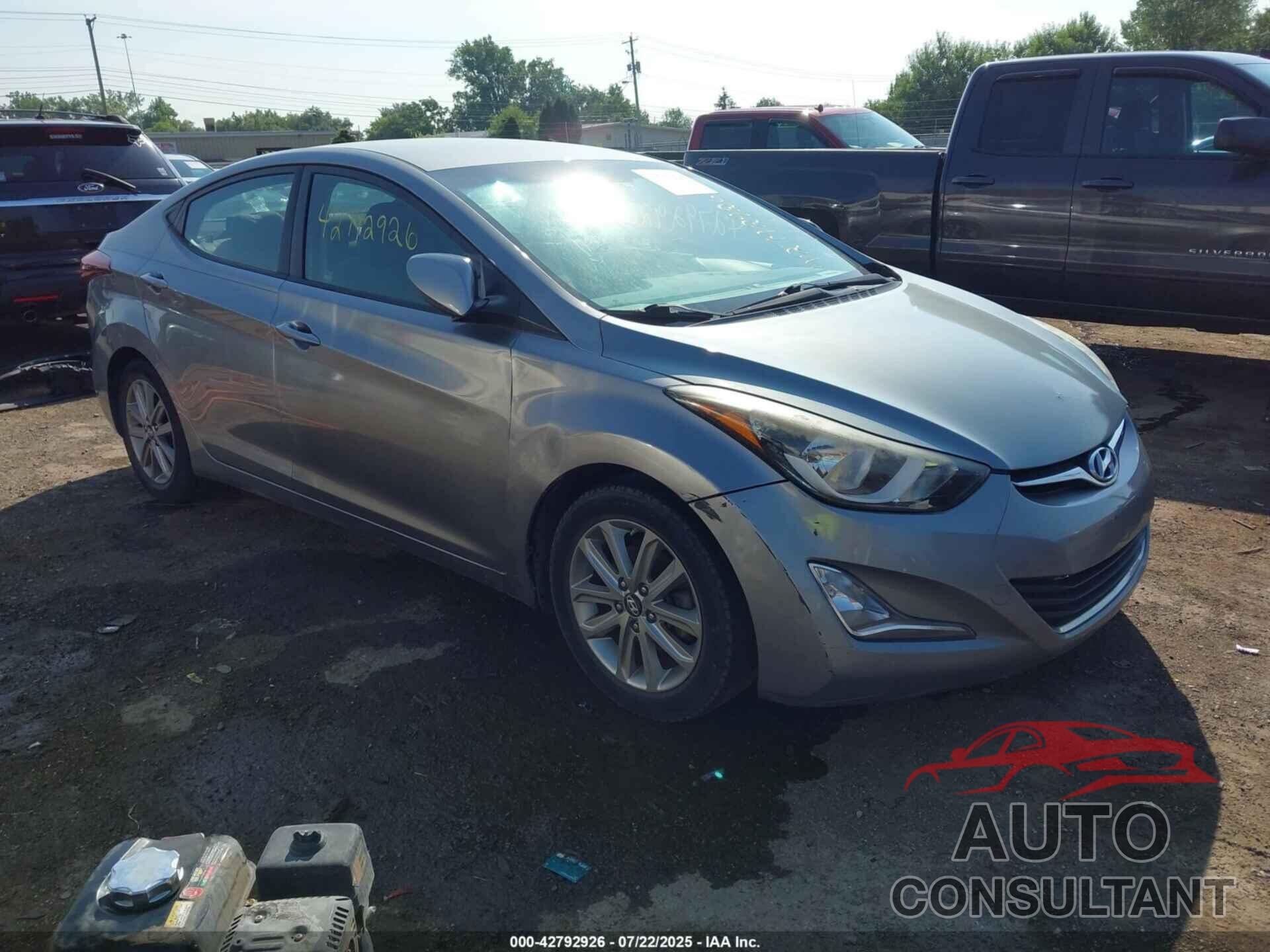 HYUNDAI ELANTRA 2016 - KMHDH4AE7GU502675