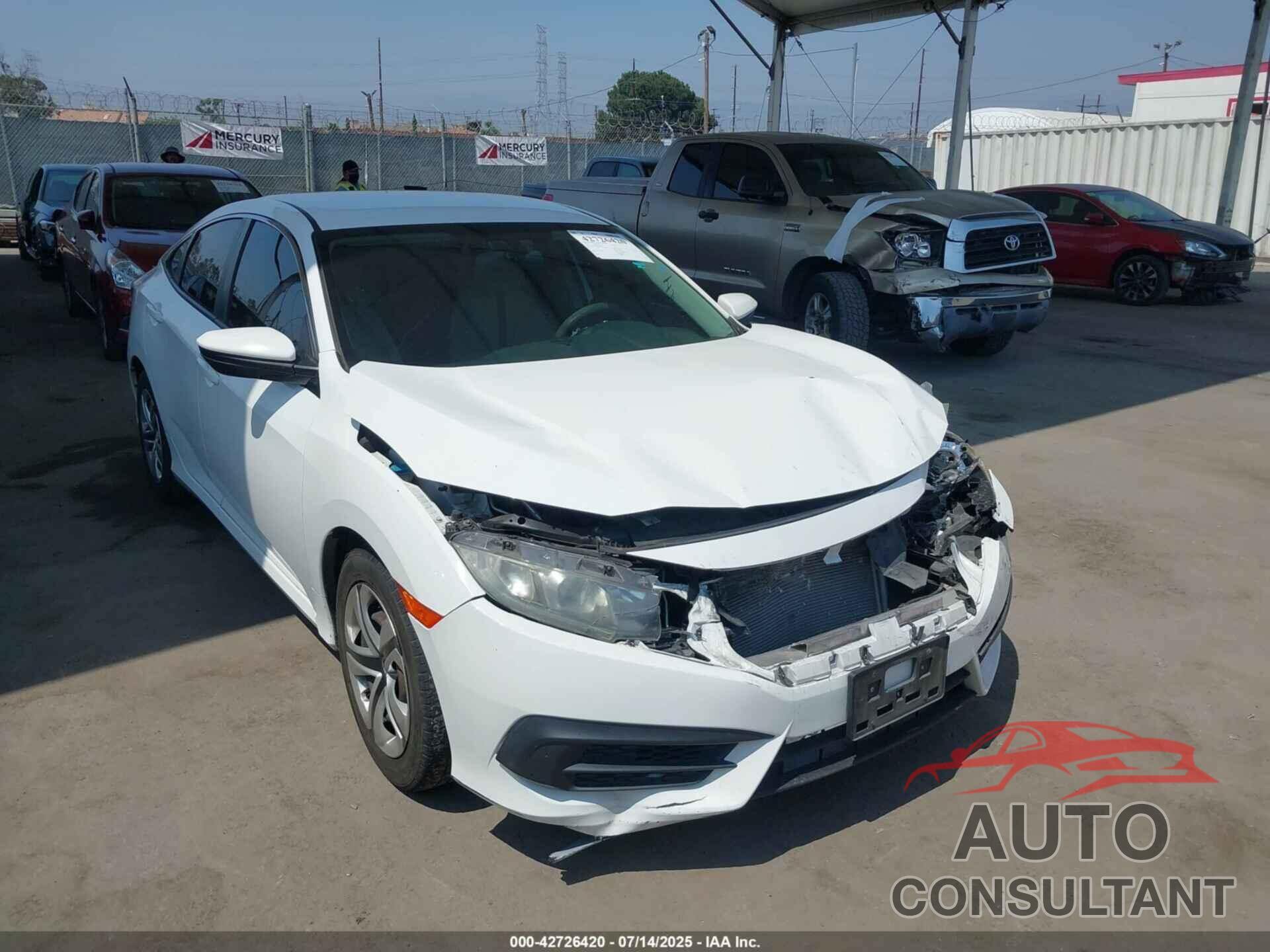 HONDA CIVIC 2016 - 19XFC2F58GE231584