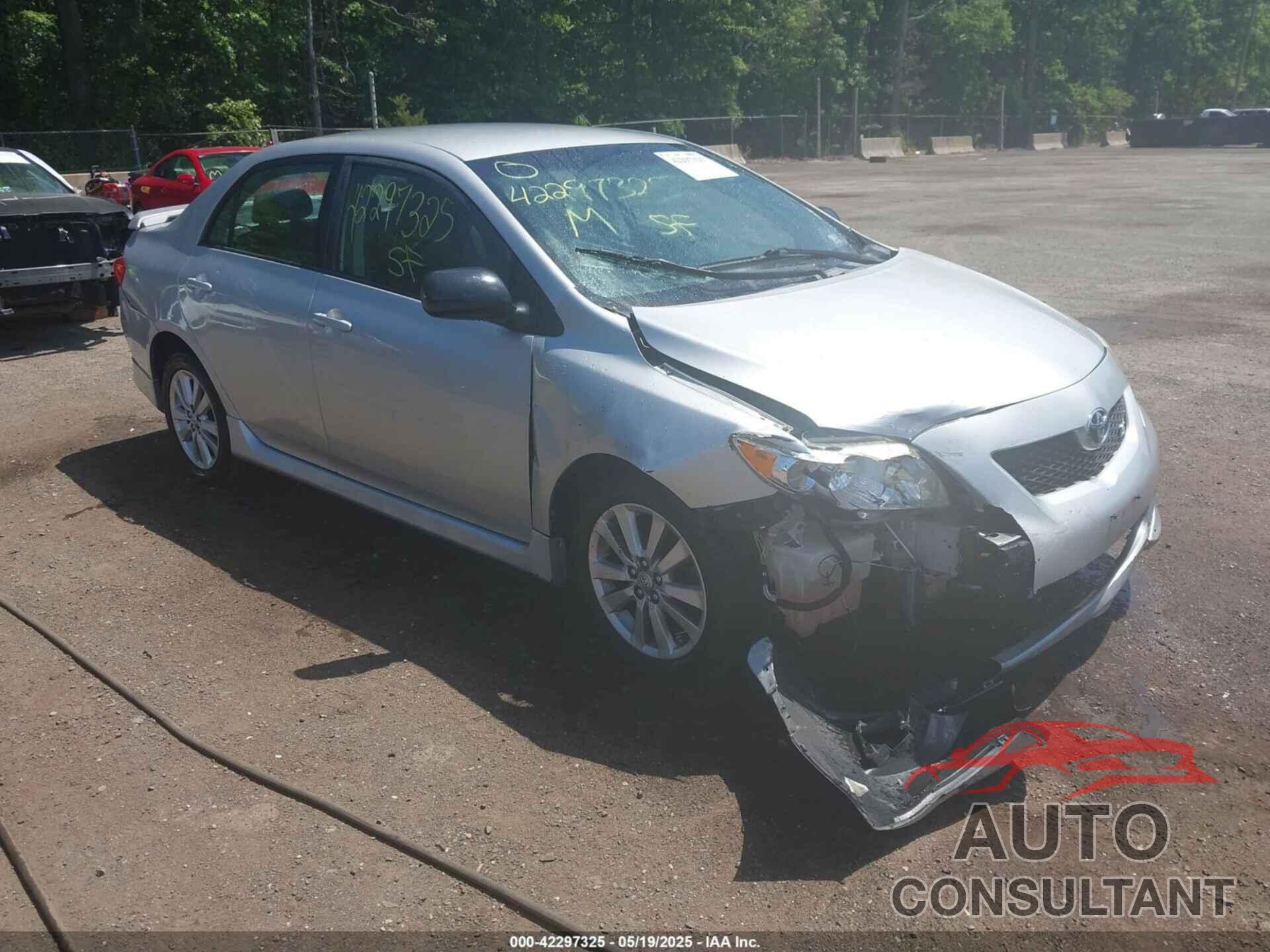 TOYOTA COROLLA 2009 - 2T1BU40E39C116165