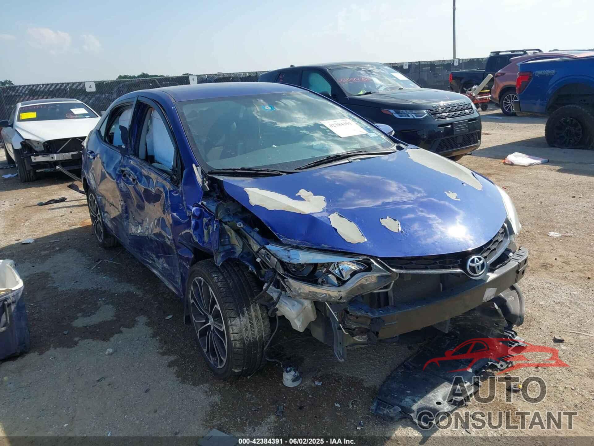 TOYOTA COROLLA 2016 - 5YFBURHE9GP509537
