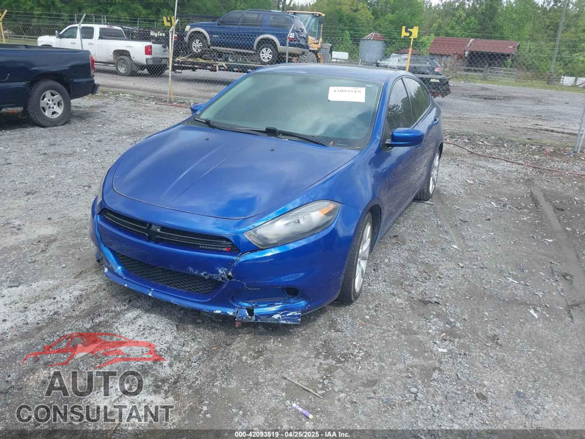 DODGE DART 2013 - 1C3CDFBA3DD291882