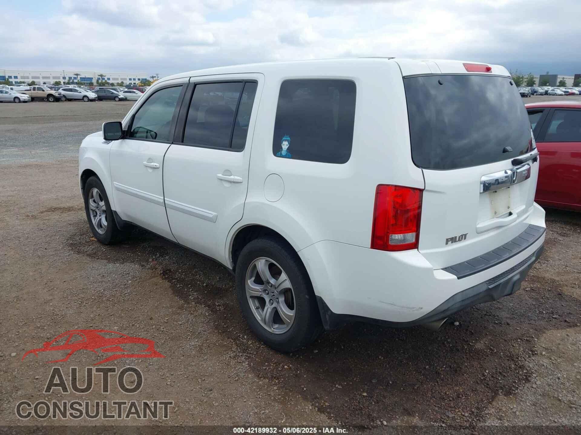 HONDA PILOT 2012 - 5FNYF3H40CB034181