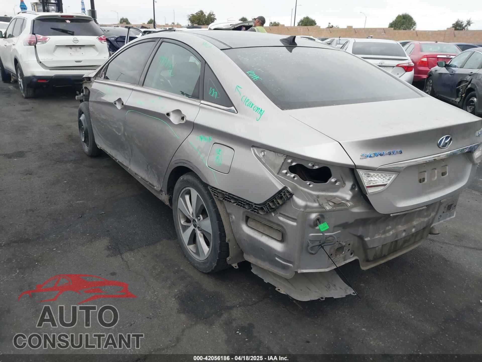 HYUNDAI SONATA HYBRID 2012 - KMHEC4A42CA040077