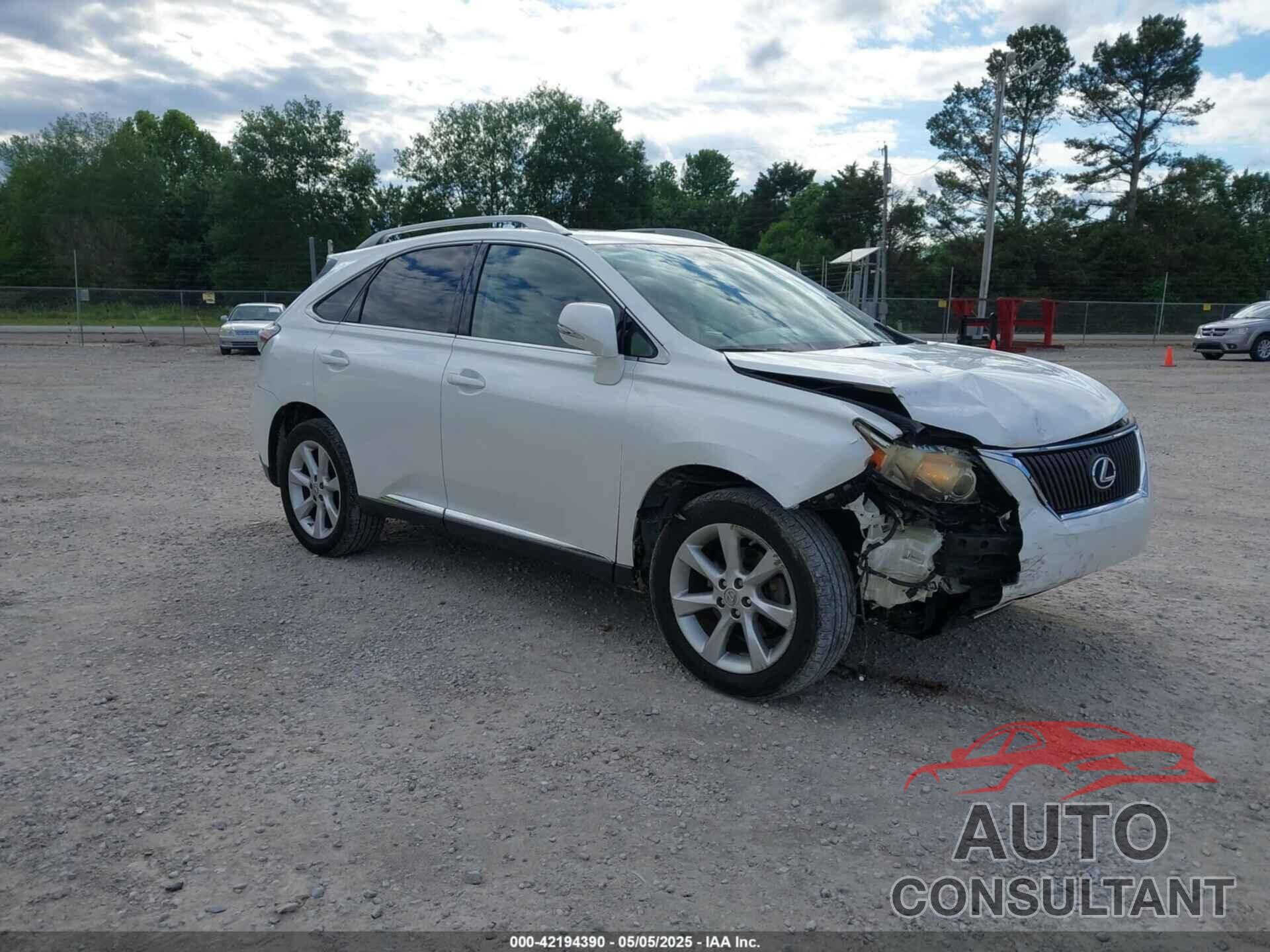 LEXUS RX 350 2010 - JTJZK1BA9A2405838
