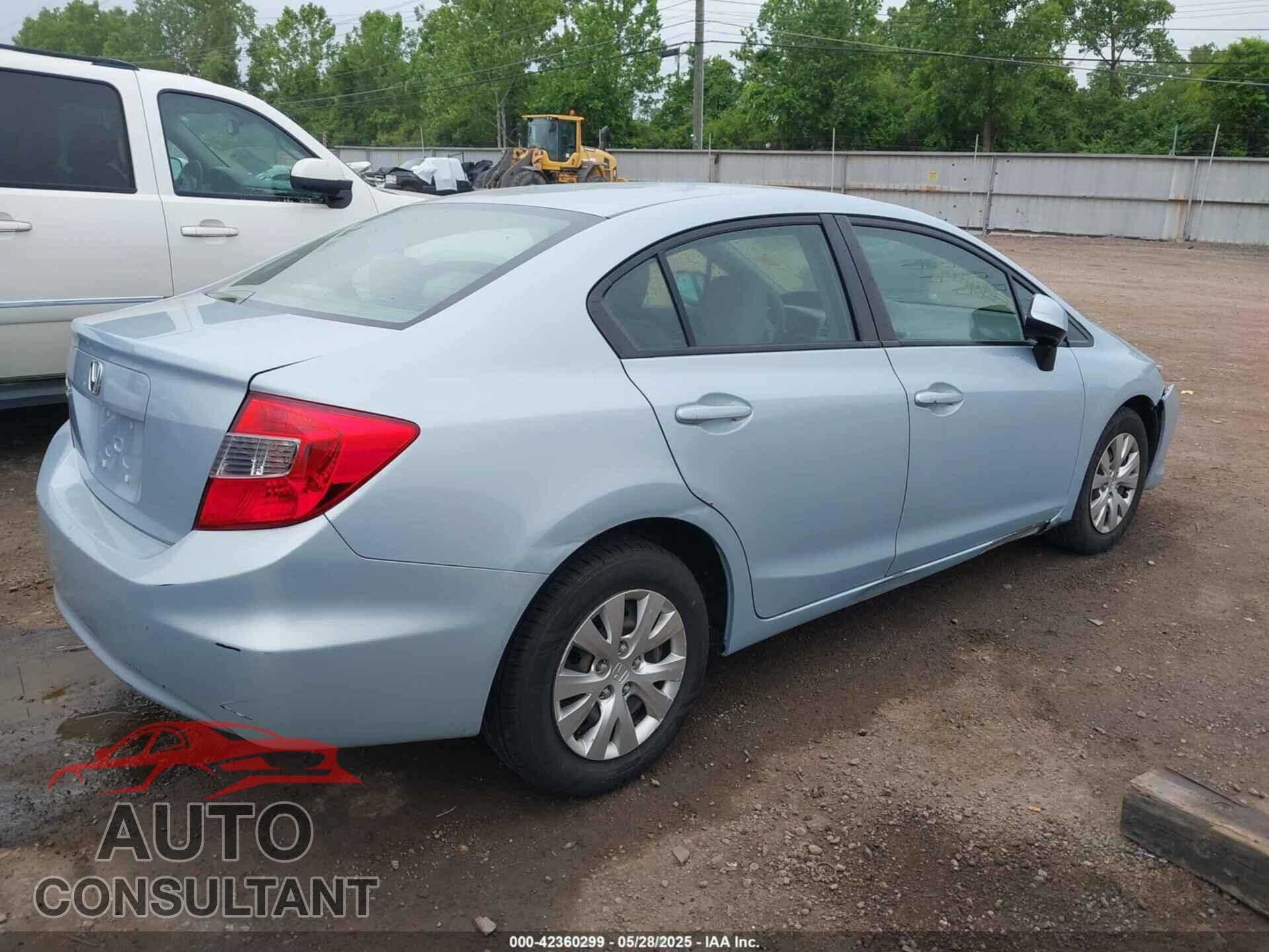 HONDA CIVIC 2012 - 19XFB2F54CE014854