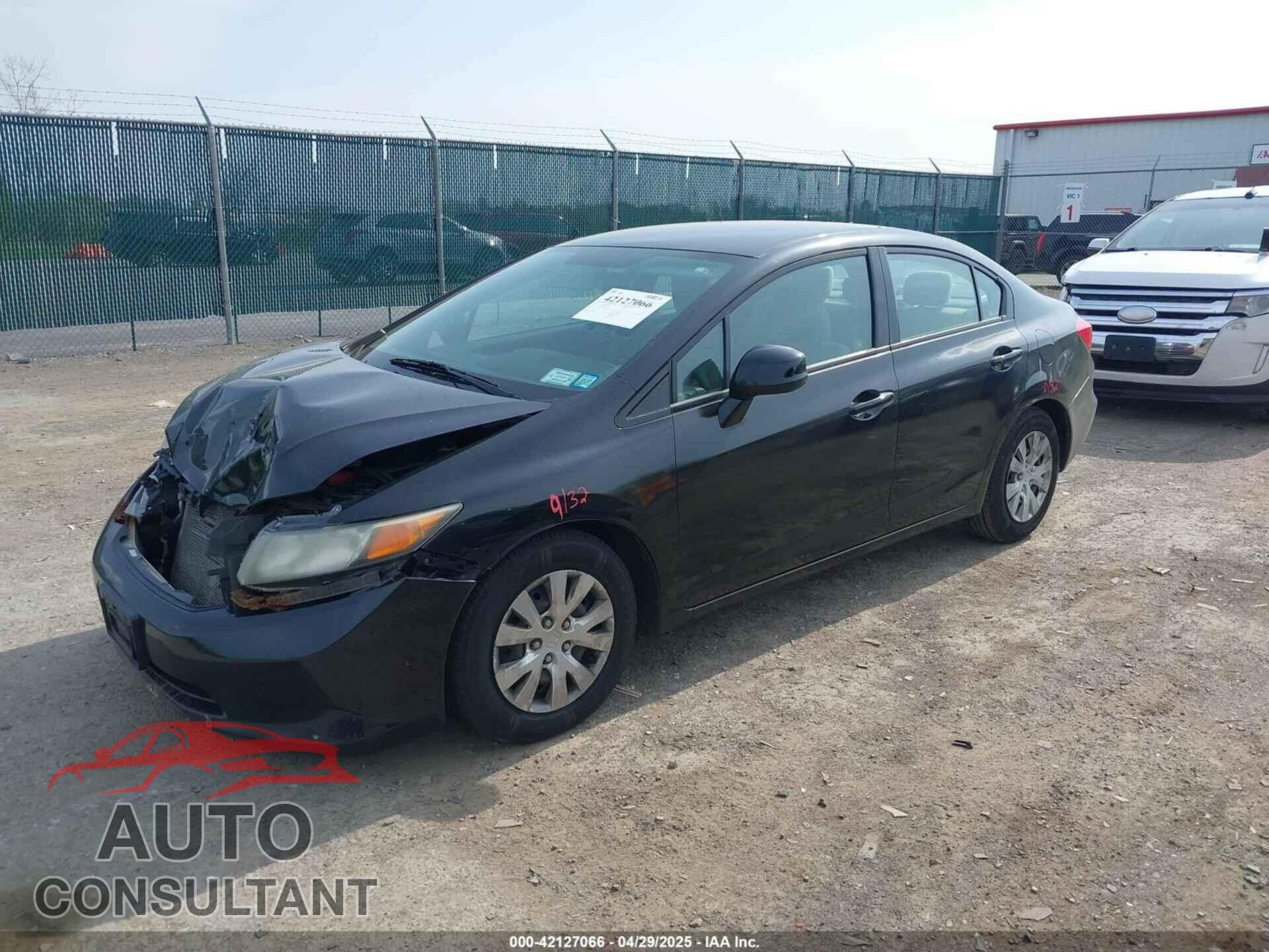HONDA CIVIC 2012 - 2HGFB2F5XCH566946