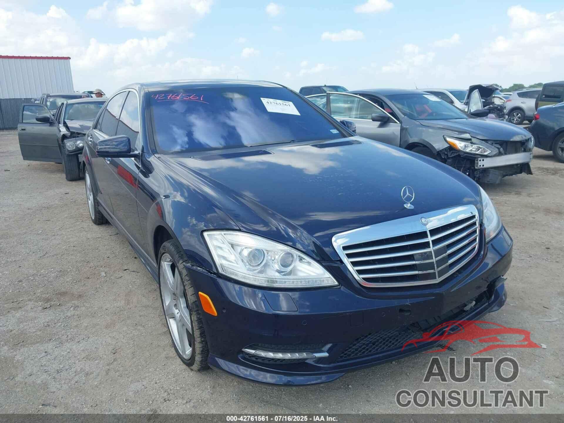 MERCEDES-BENZ S 550 2013 - WDDNG7DB3DA534606