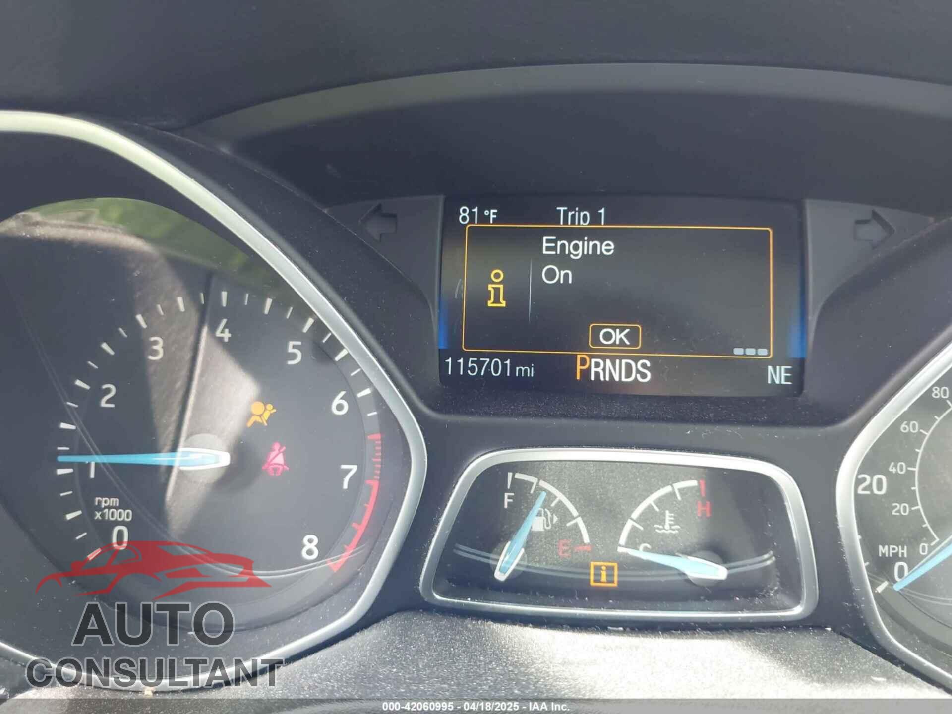 FORD FOCUS 2016 - 1FADP3FE6GL335943