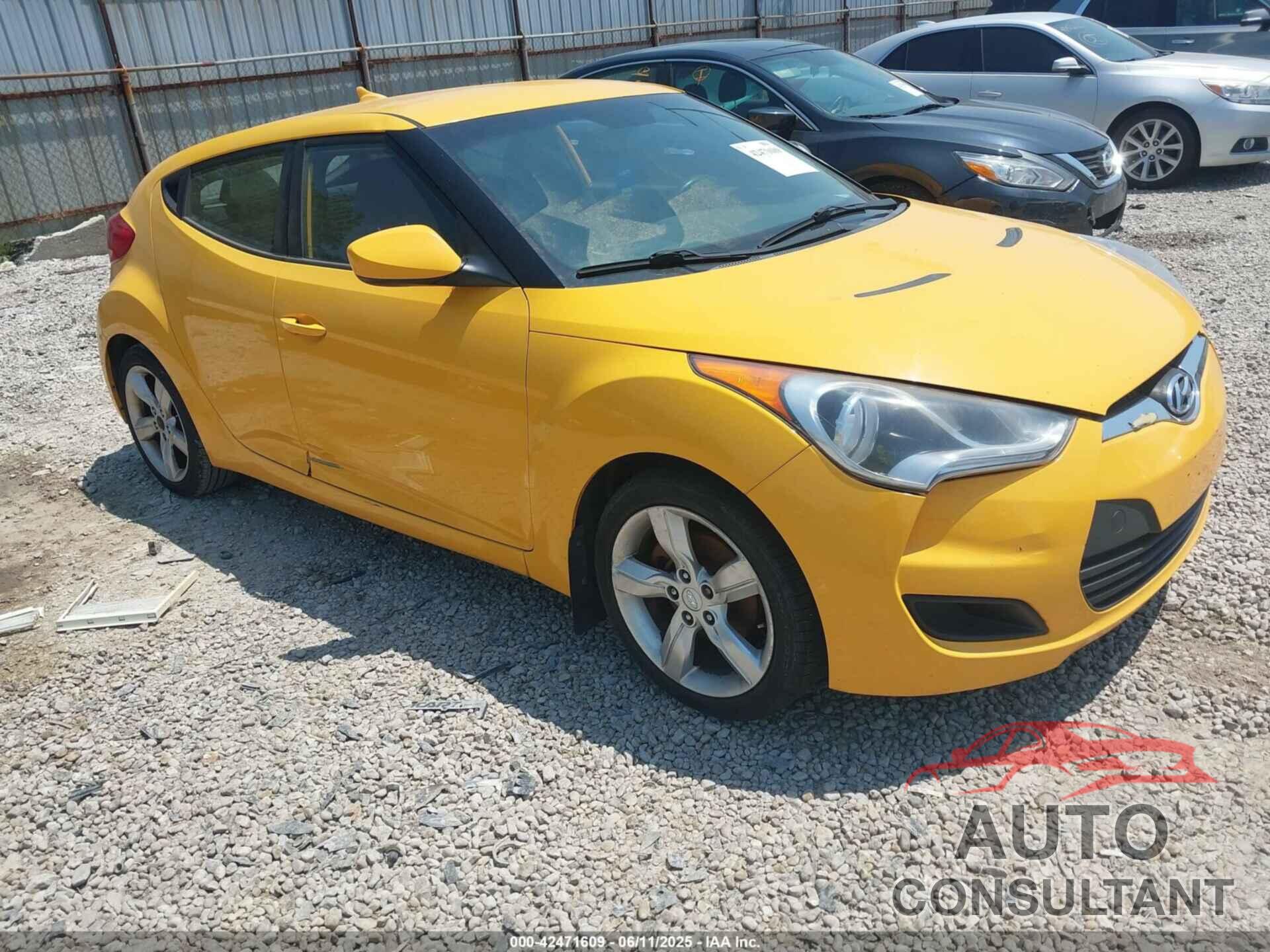 HYUNDAI VELOSTER 2012 - KMHTC6AD9CU074244