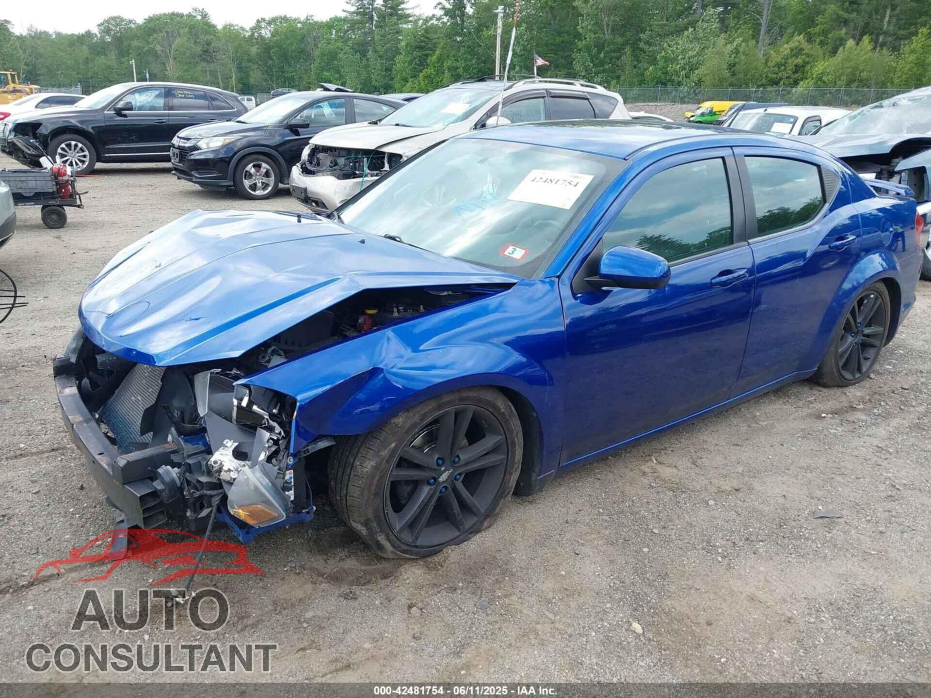 DODGE AVENGER 2013 - 1C3CDZCG2DN519935