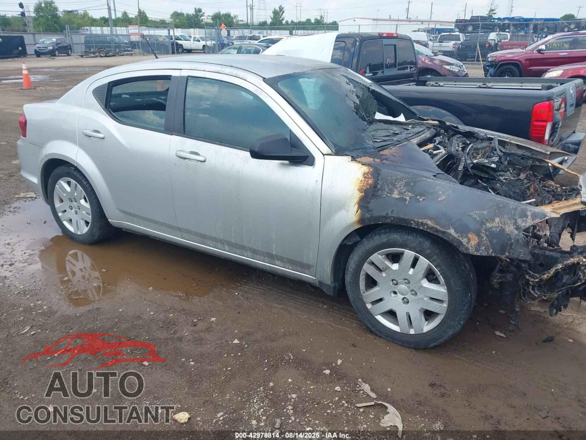 DODGE AVENGER 2012 - 1C3CDZABXCN217895