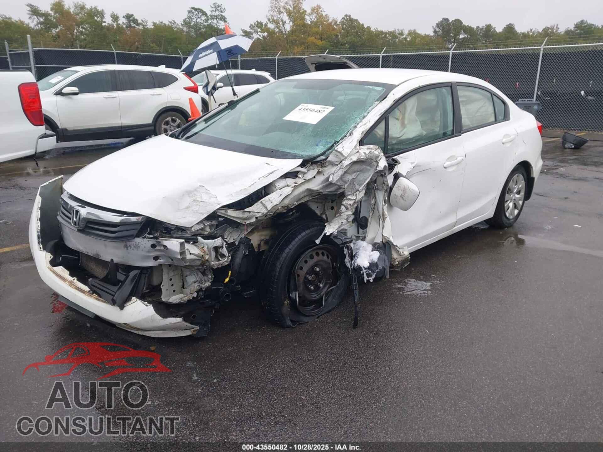 HONDA CIVIC 2012 - 2HGFB2F54CH564237