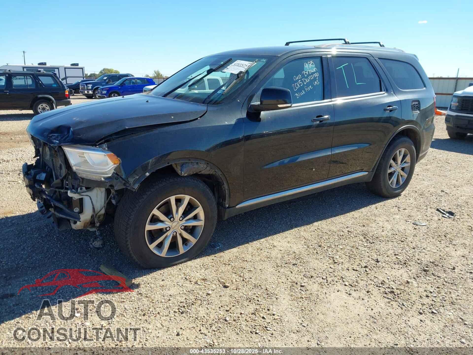 DODGE DURANGO 2015 - 1C4RDJDG1FC709598