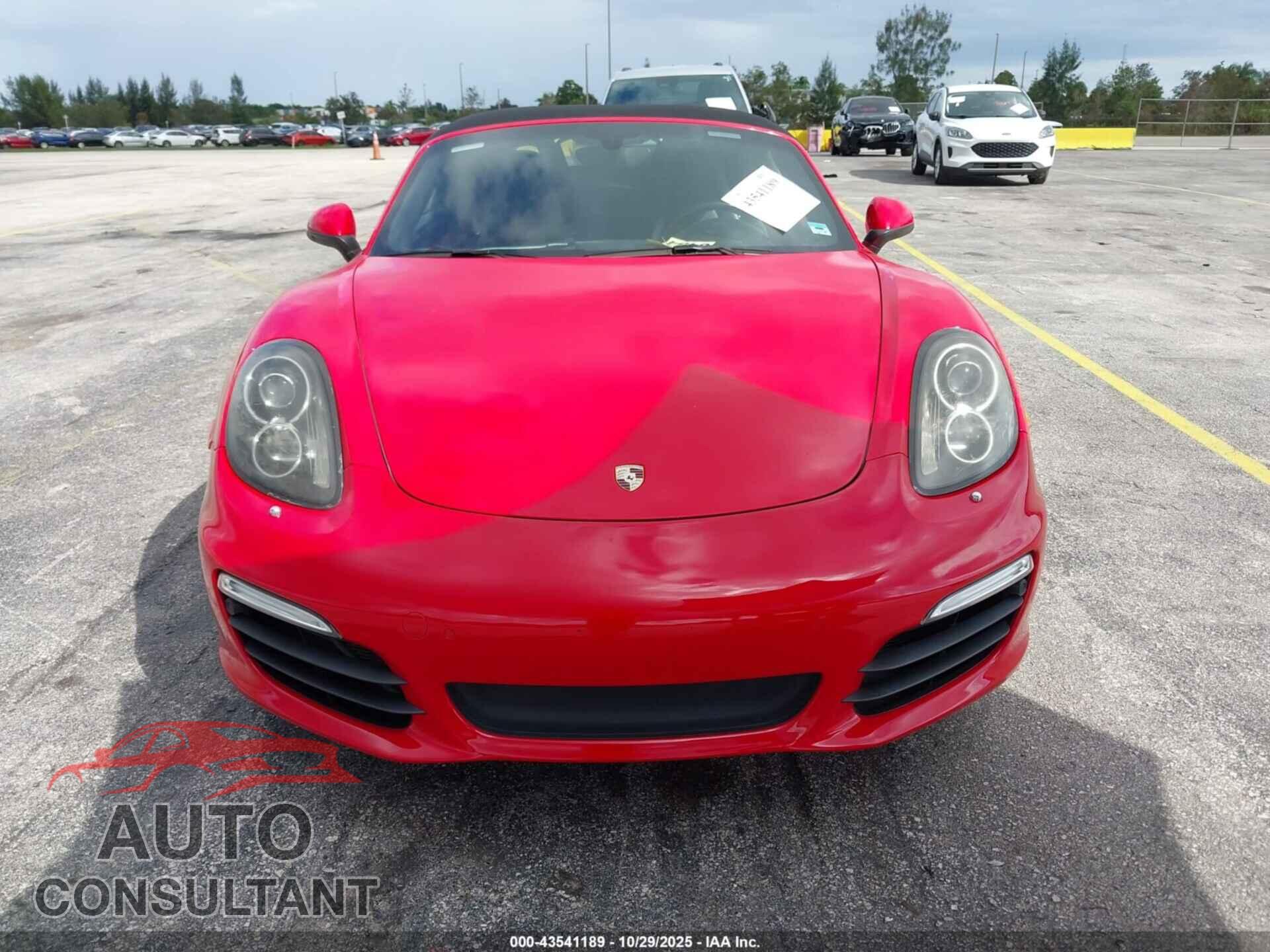 PORSCHE BOXSTER 2015 - WP0CA2A84FS120410