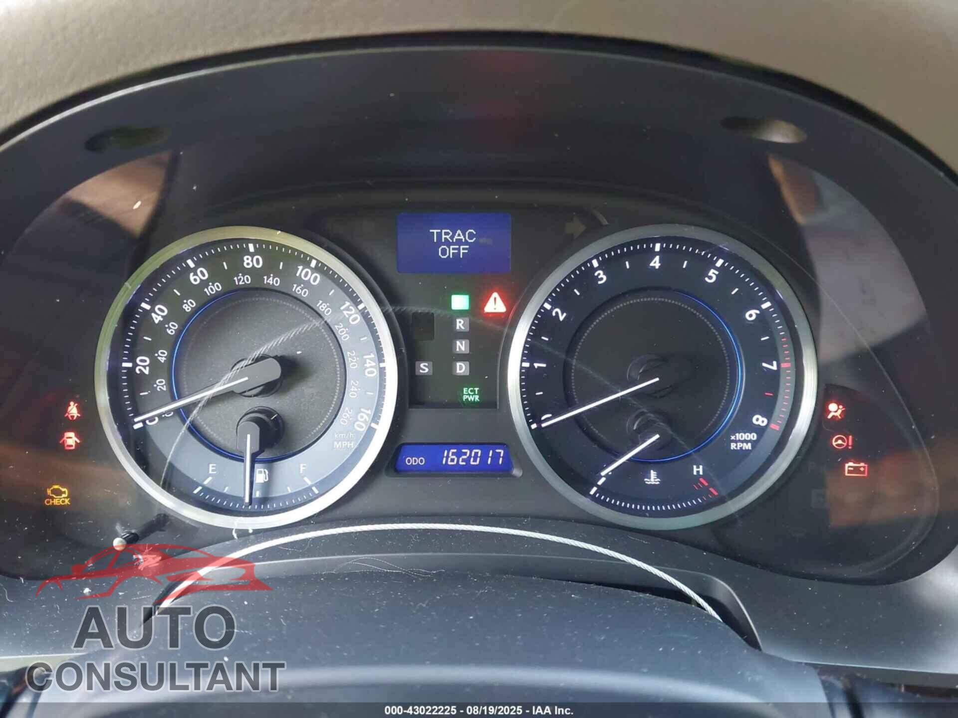 LEXUS IS 250 2013 - JTHBF5C20D5189094