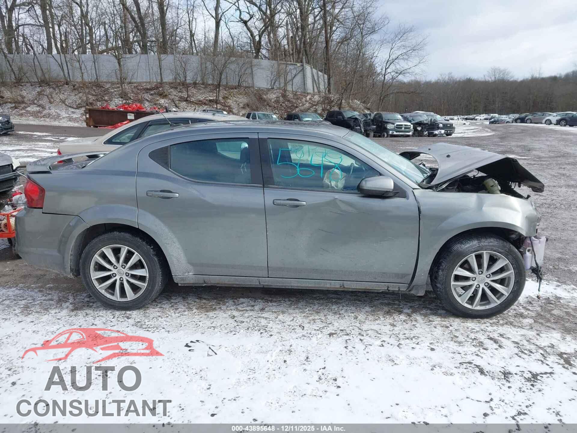 DODGE AVENGER 2013 - 1C3CDZCBXDN615574