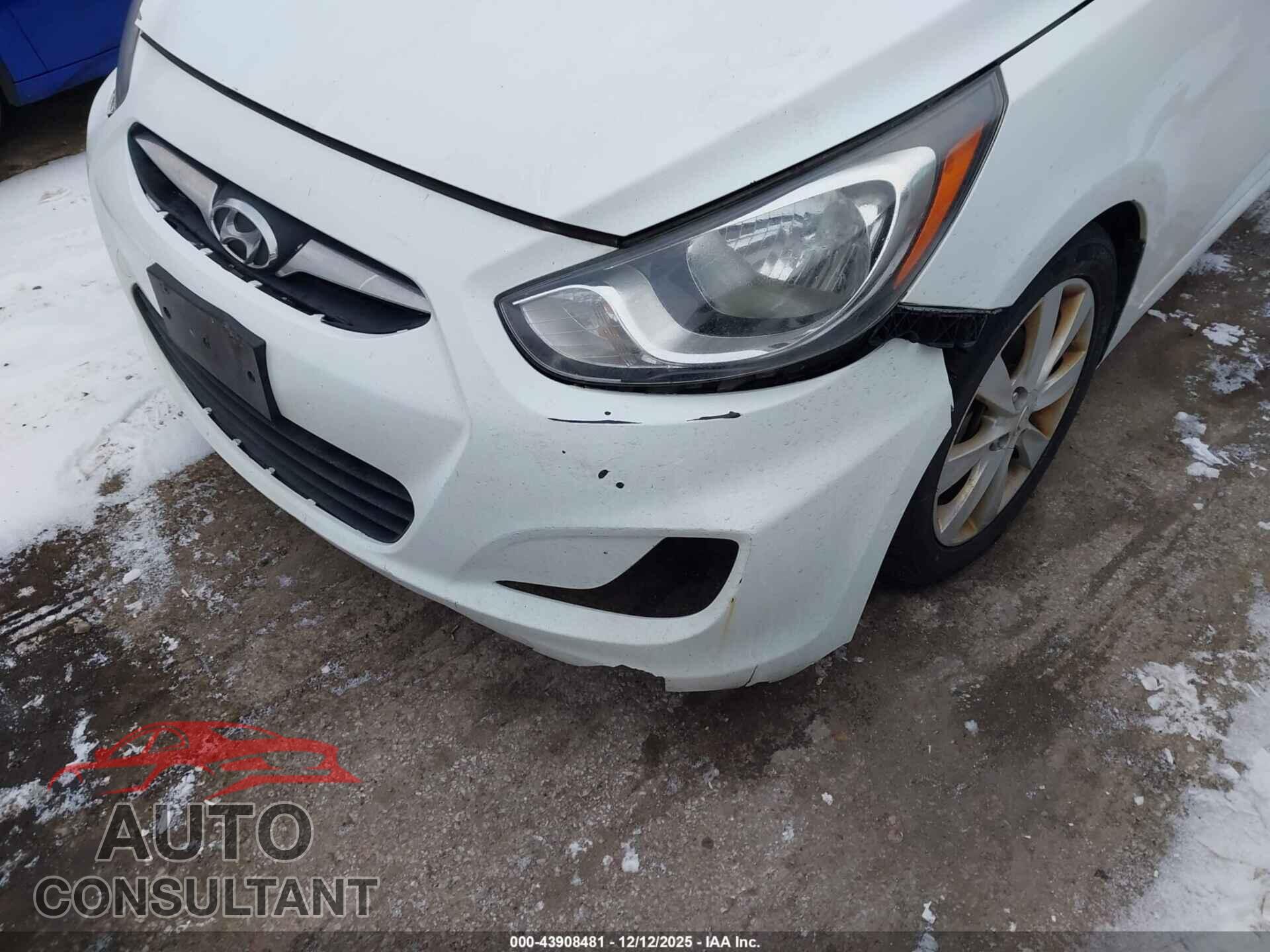 HYUNDAI ACCENT 2012 - KMHCU5AE2CU004763