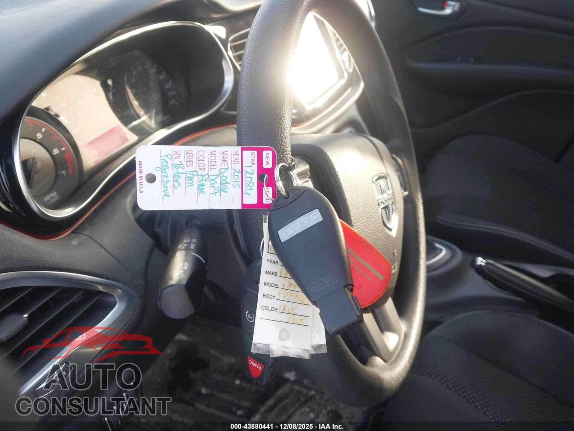 DODGE DART 2015 - 1C3CDFBB8FD278007