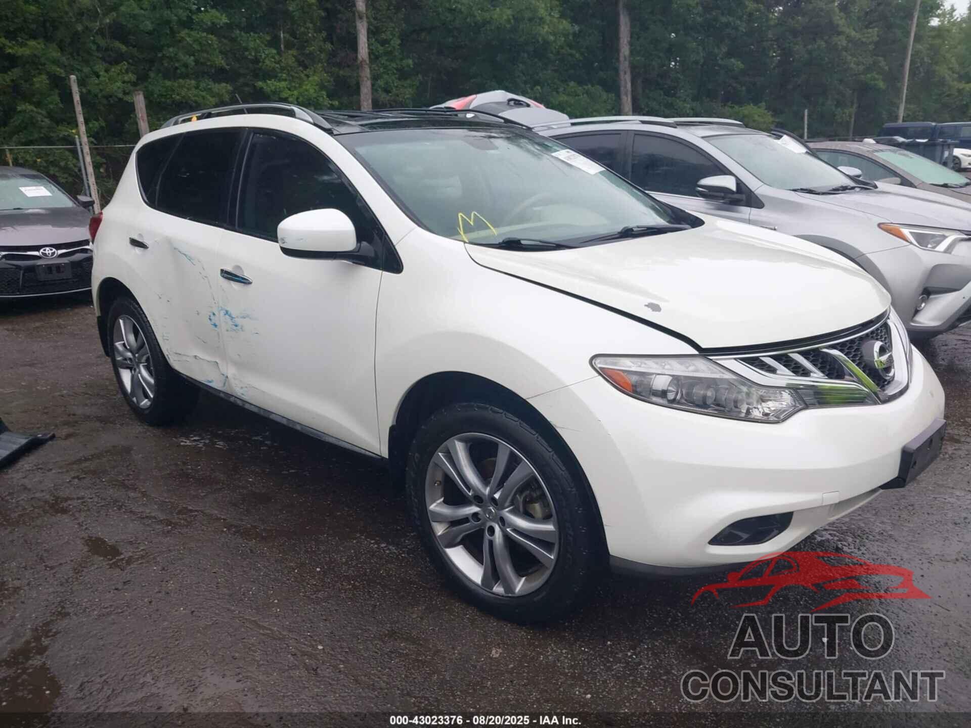 NISSAN MURANO 2011 - JN8AZ1MUXBW061938