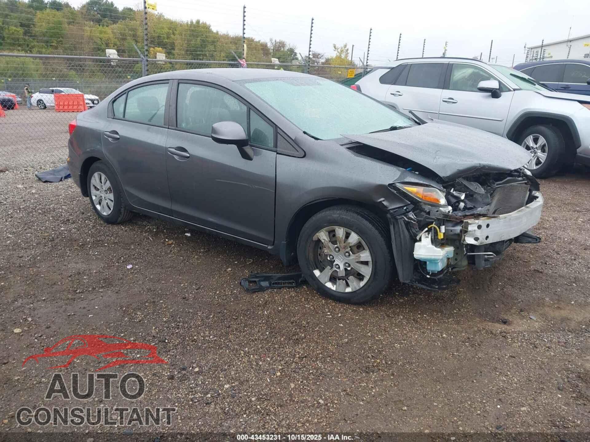 HONDA CIVIC 2012 - 19XFB2F54CE018225