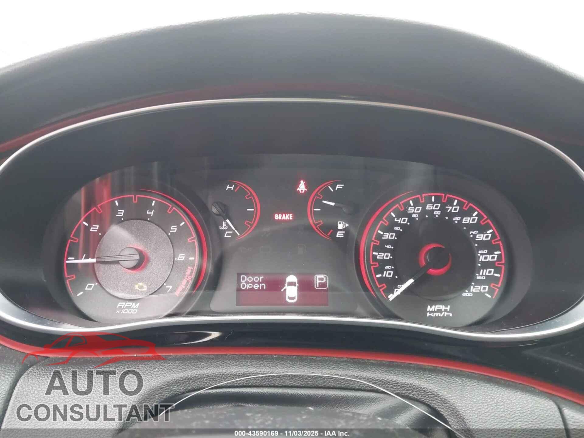 DODGE DART 2015 - 1C3CDFBB7FD421237