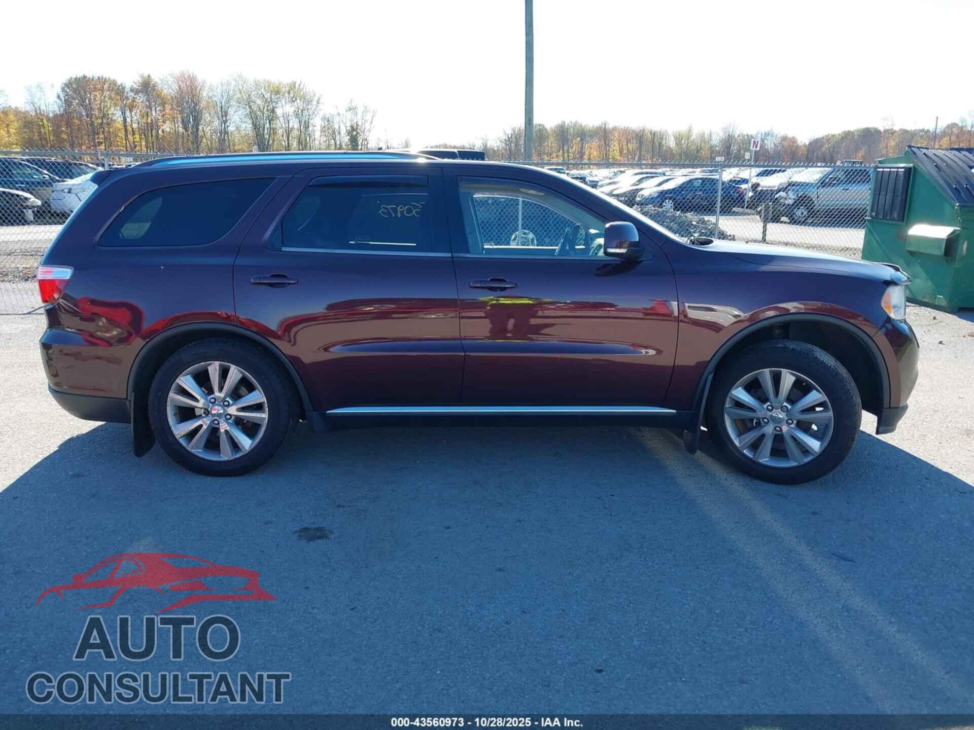 DODGE DURANGO 2012 - 1C4RDJDG2CC358647