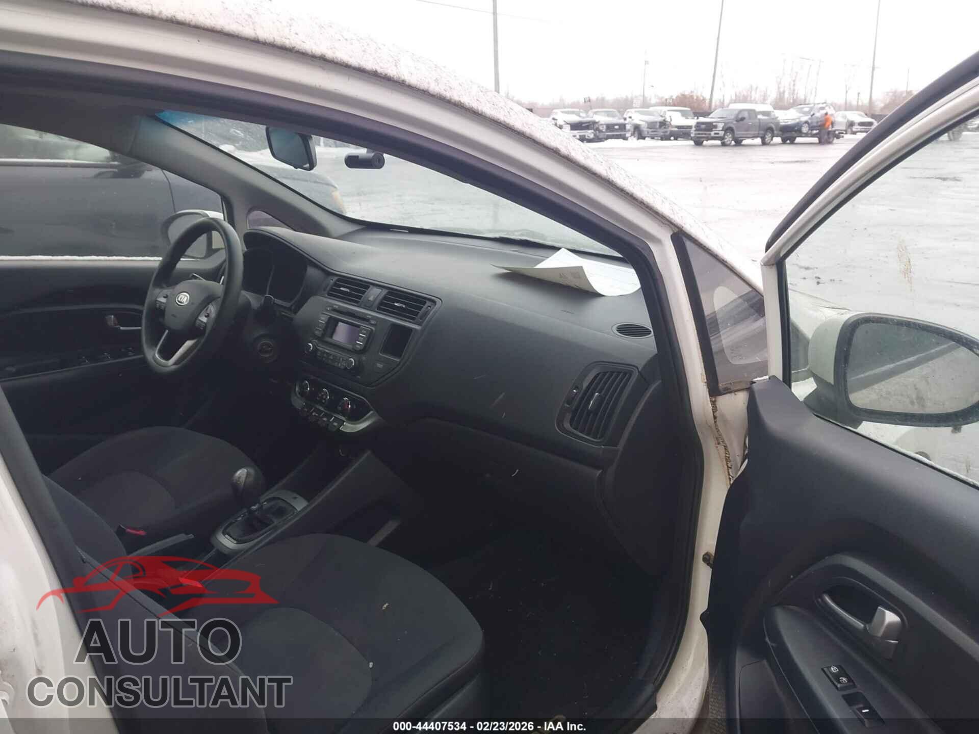 KIA RIO5 2012 - KNADM5A3XC6050933