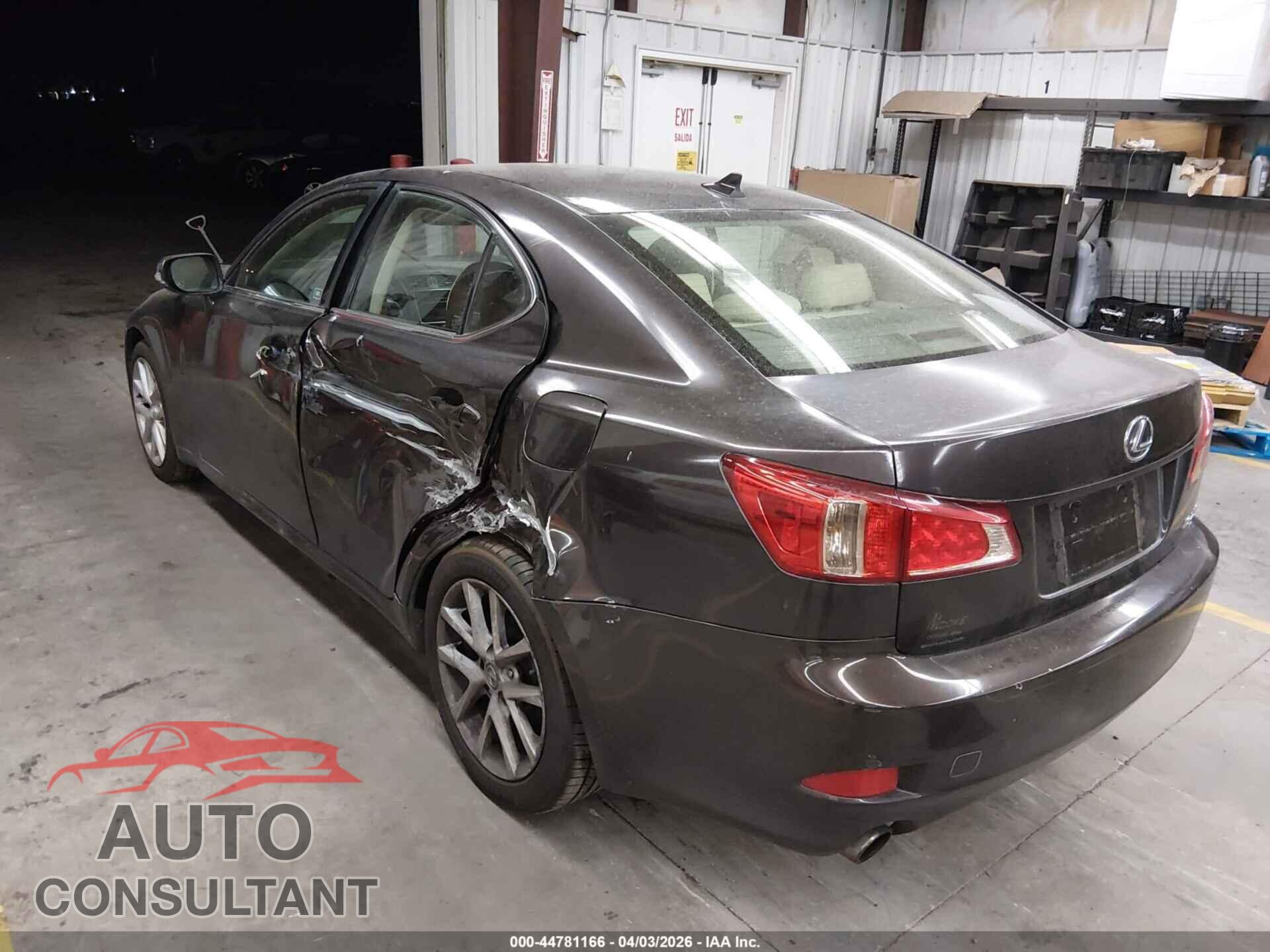 LEXUS IS 250 2012 - JTHBF5C20C5161732