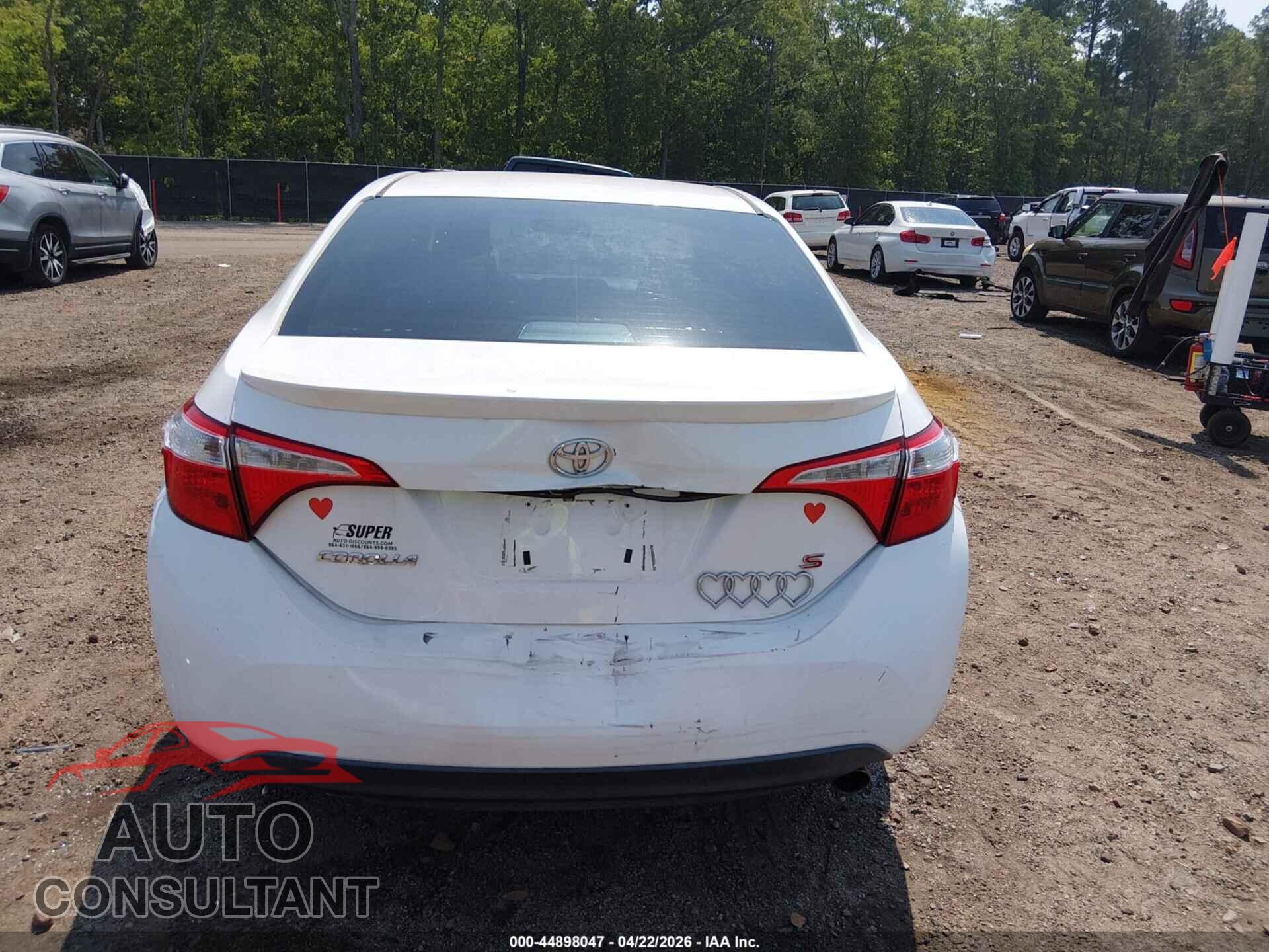 TOYOTA COROLLA 2015 - 2T1BURHE2FC422724