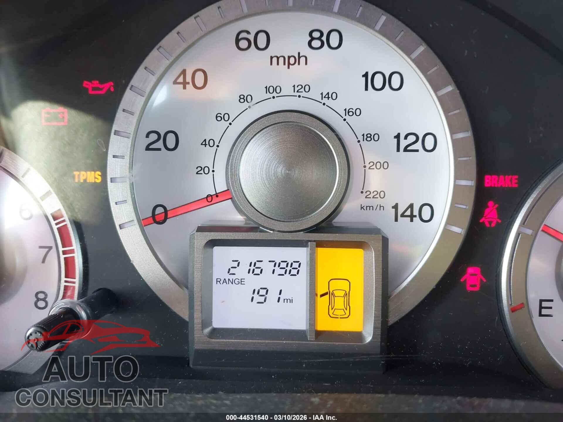 HONDA PILOT 2009 - 5FNYF48249B021687