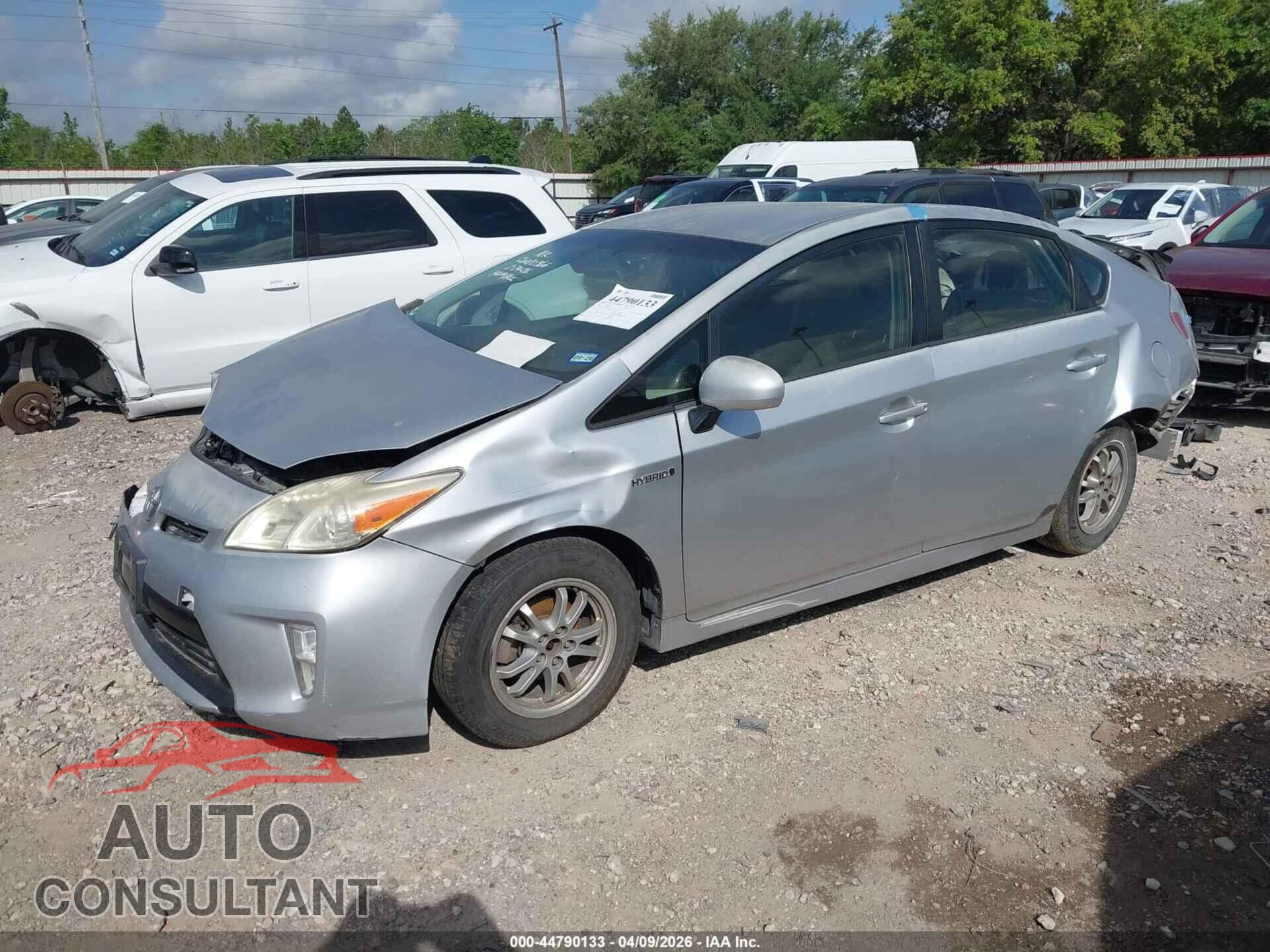 TOYOTA PRIUS 2012 - JTDKN3DU2C5430256