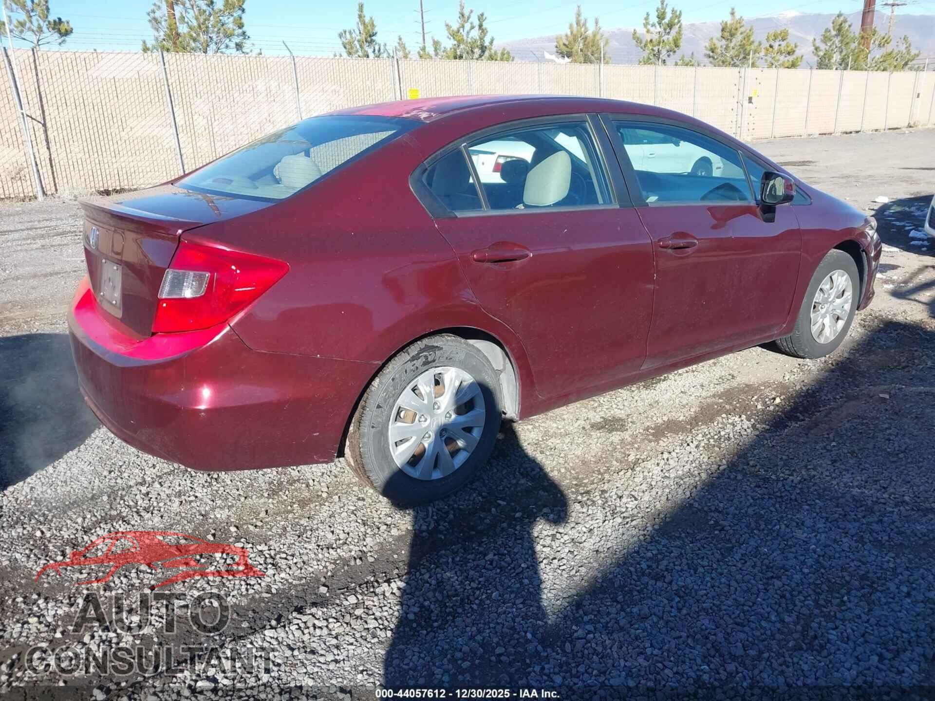 HONDA CIVIC 2012 - 2HGFB2F50CH596182