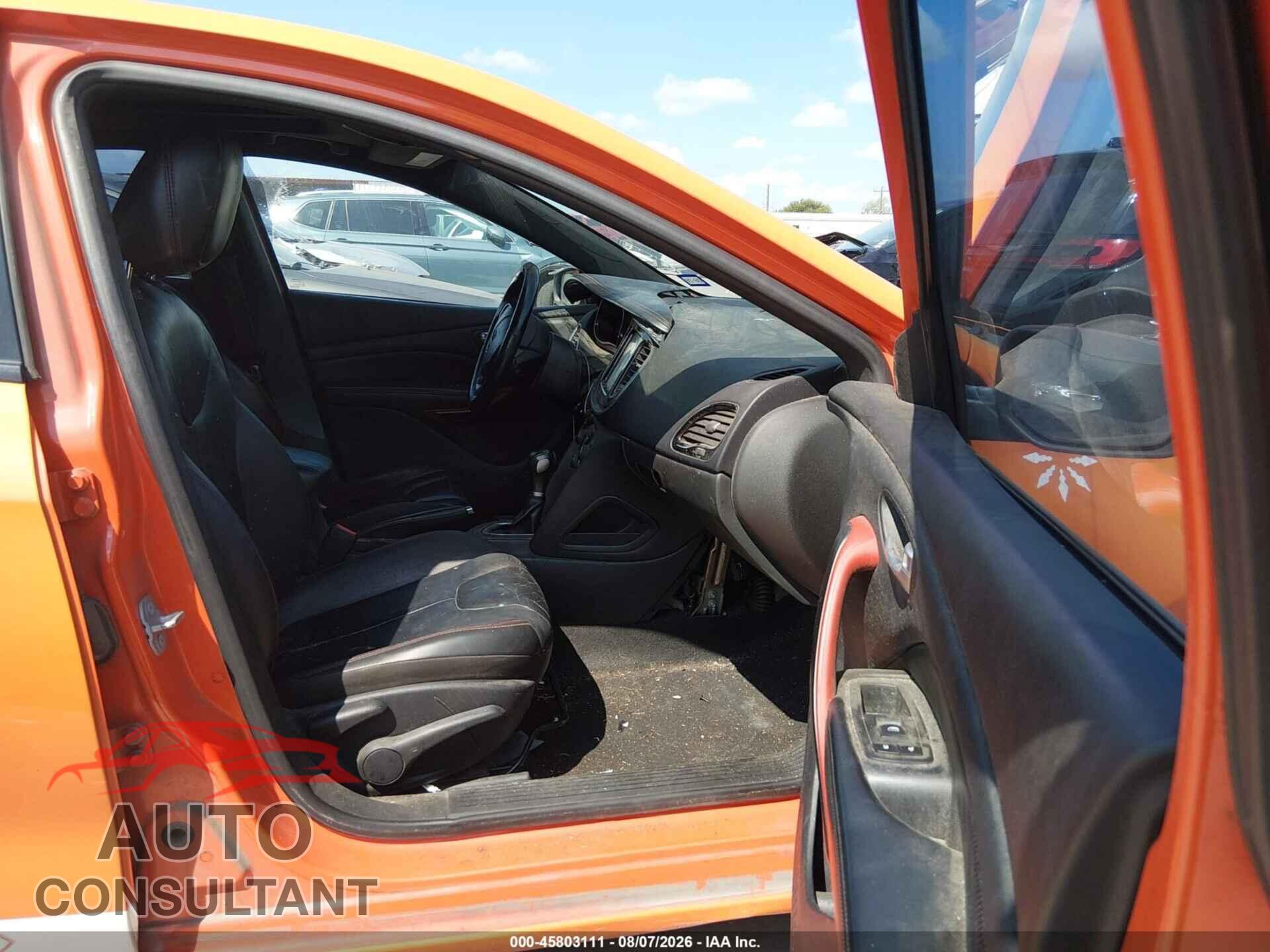 DODGE DART 2015 - 1C3CDFEB4FD278209