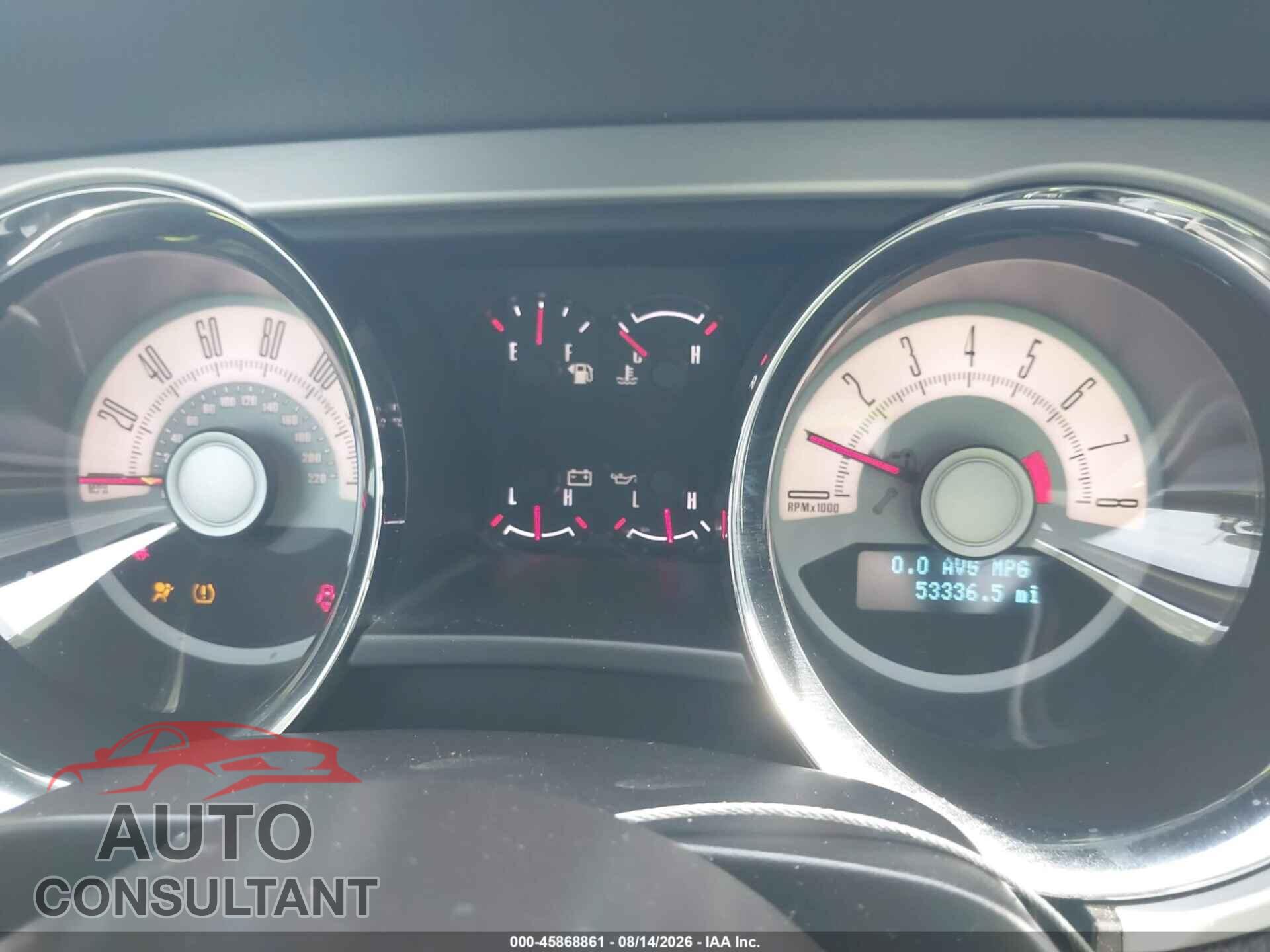 FORD MUSTANG 2010 - 1ZVBP8FH0A5119829