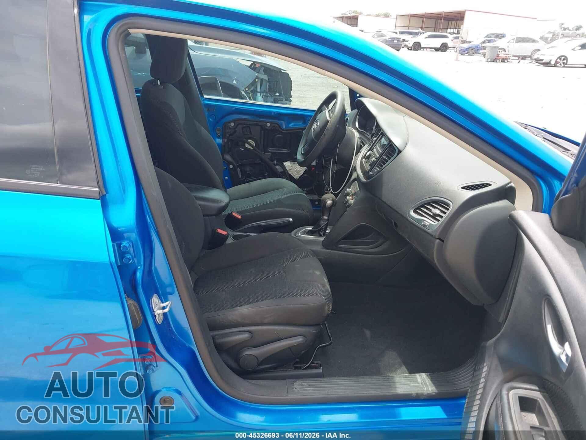 DODGE DART 2015 - 1C3CDFAAXFD392275