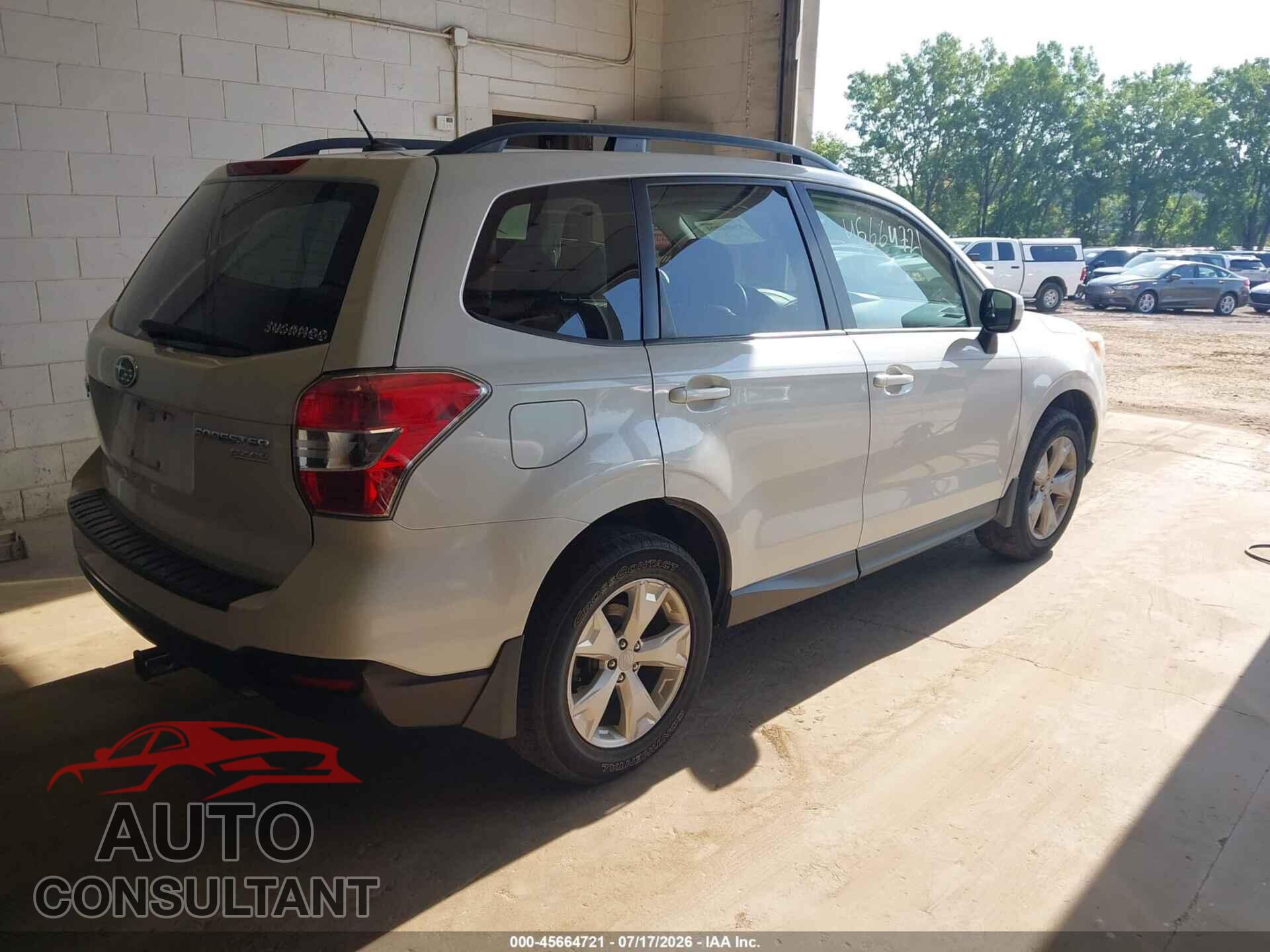 SUBARU FORESTER 2015 - JF2SJADC9FH579727