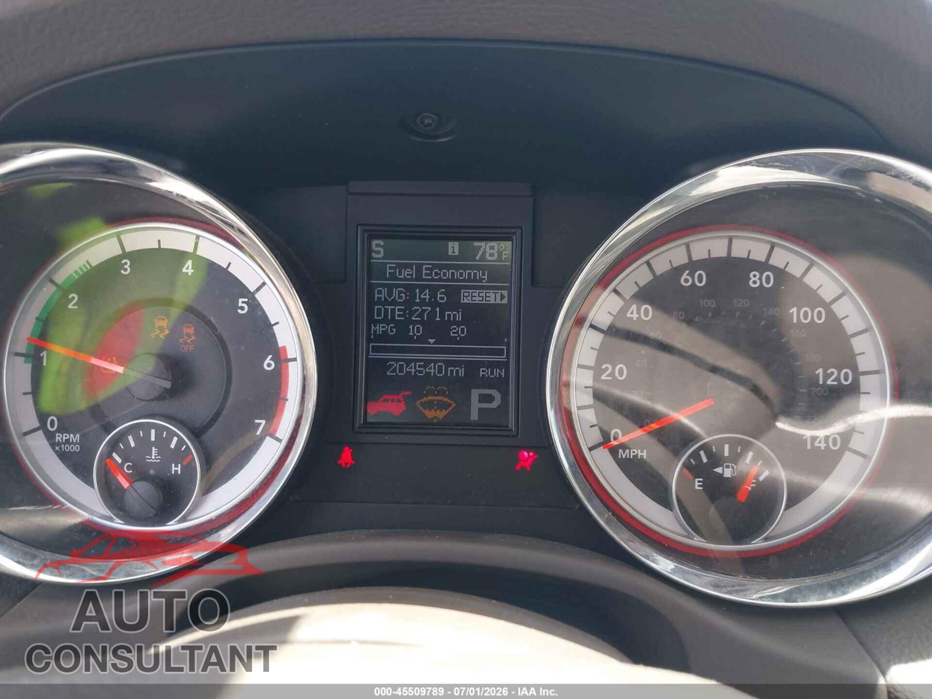 DODGE DURANGO 2011 - 1D4SE4GT6BC593580