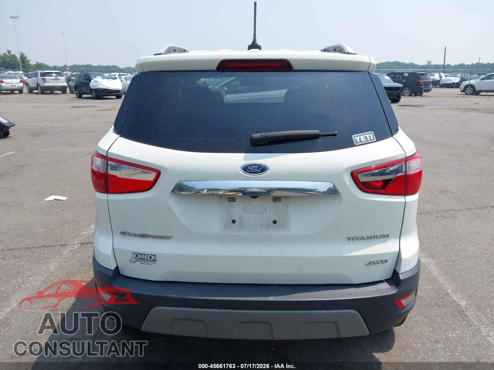 FORD ECOSPORT 2020 - MAJ6S3KL4LC330150