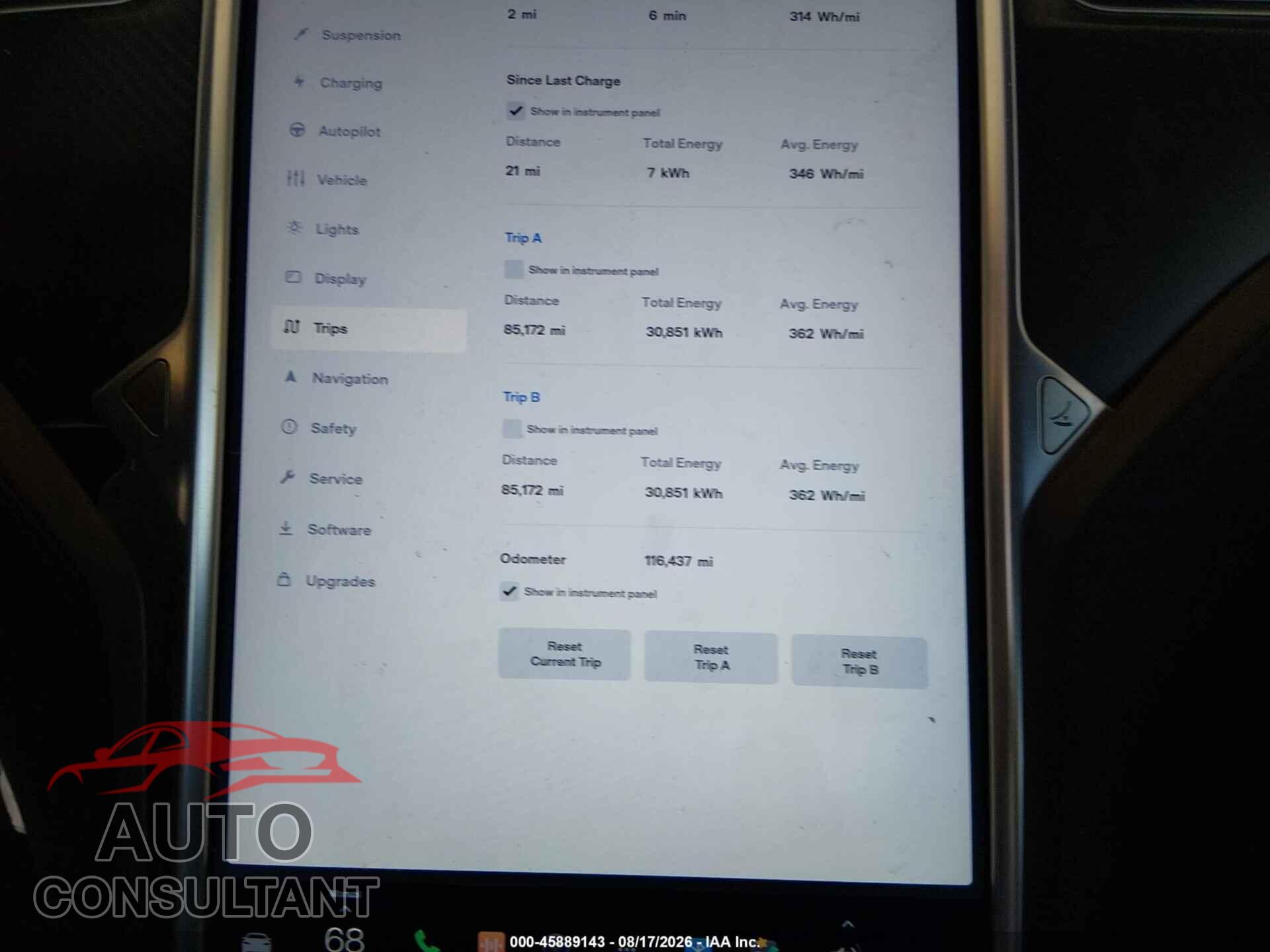 TESLA MODEL S 2015 - 5YJSA1E29FF115079