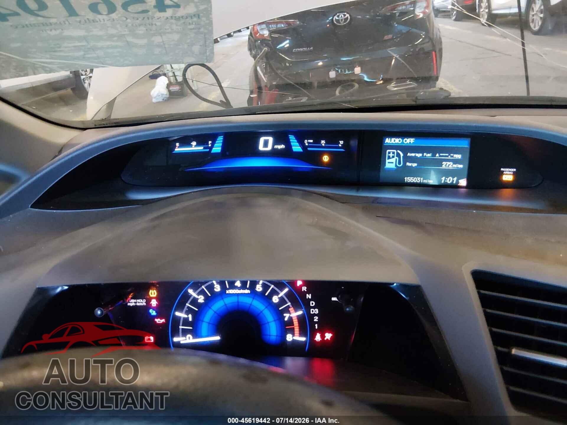 HONDA CIVIC 2012 - 2HGFB2F57CH608201